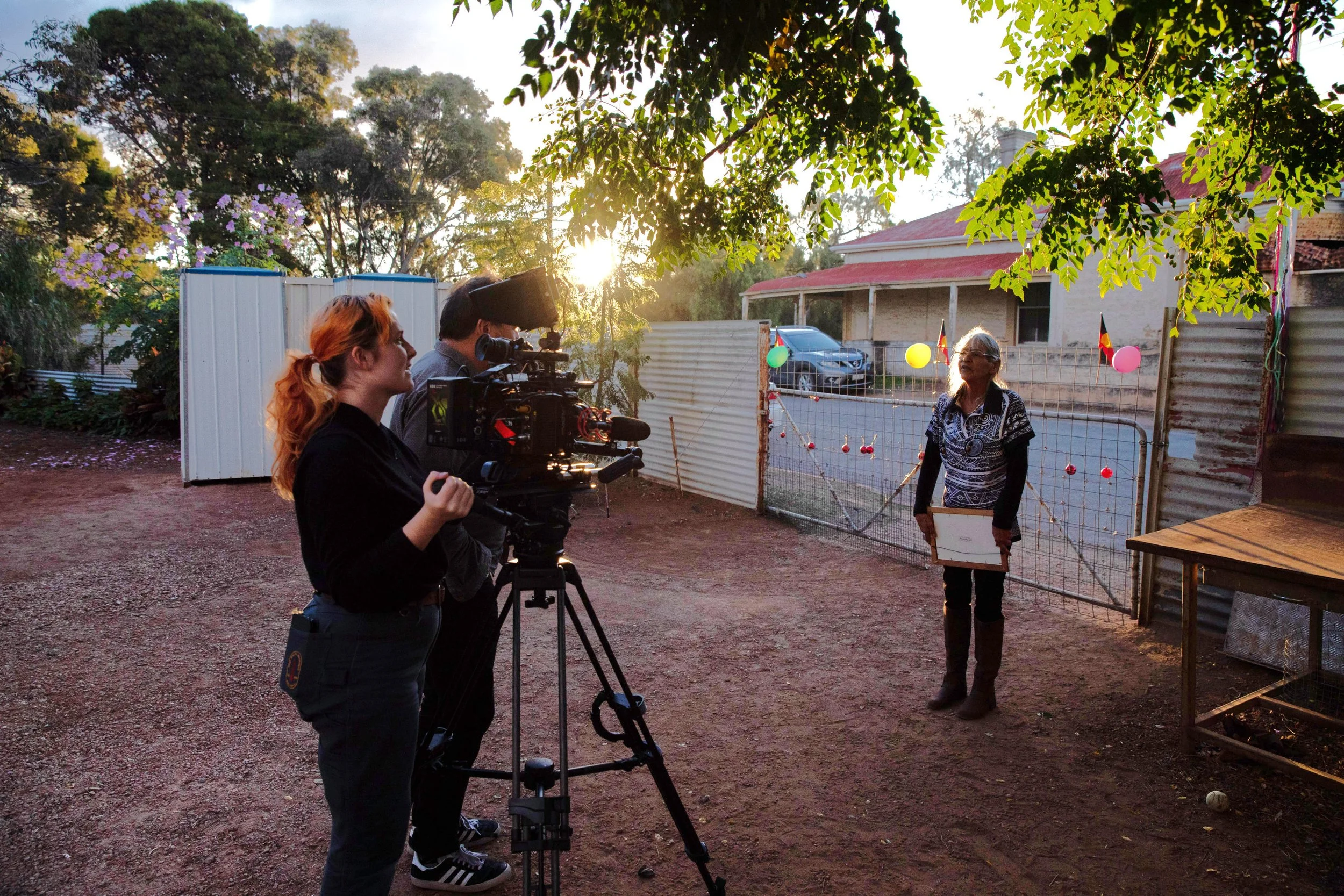 Interviewing Elaine 'Laney' Mckean in Gladstone_Credit Muzafar Ali.jpg