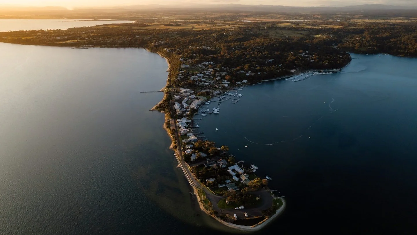 Aerial view of East Gippsland