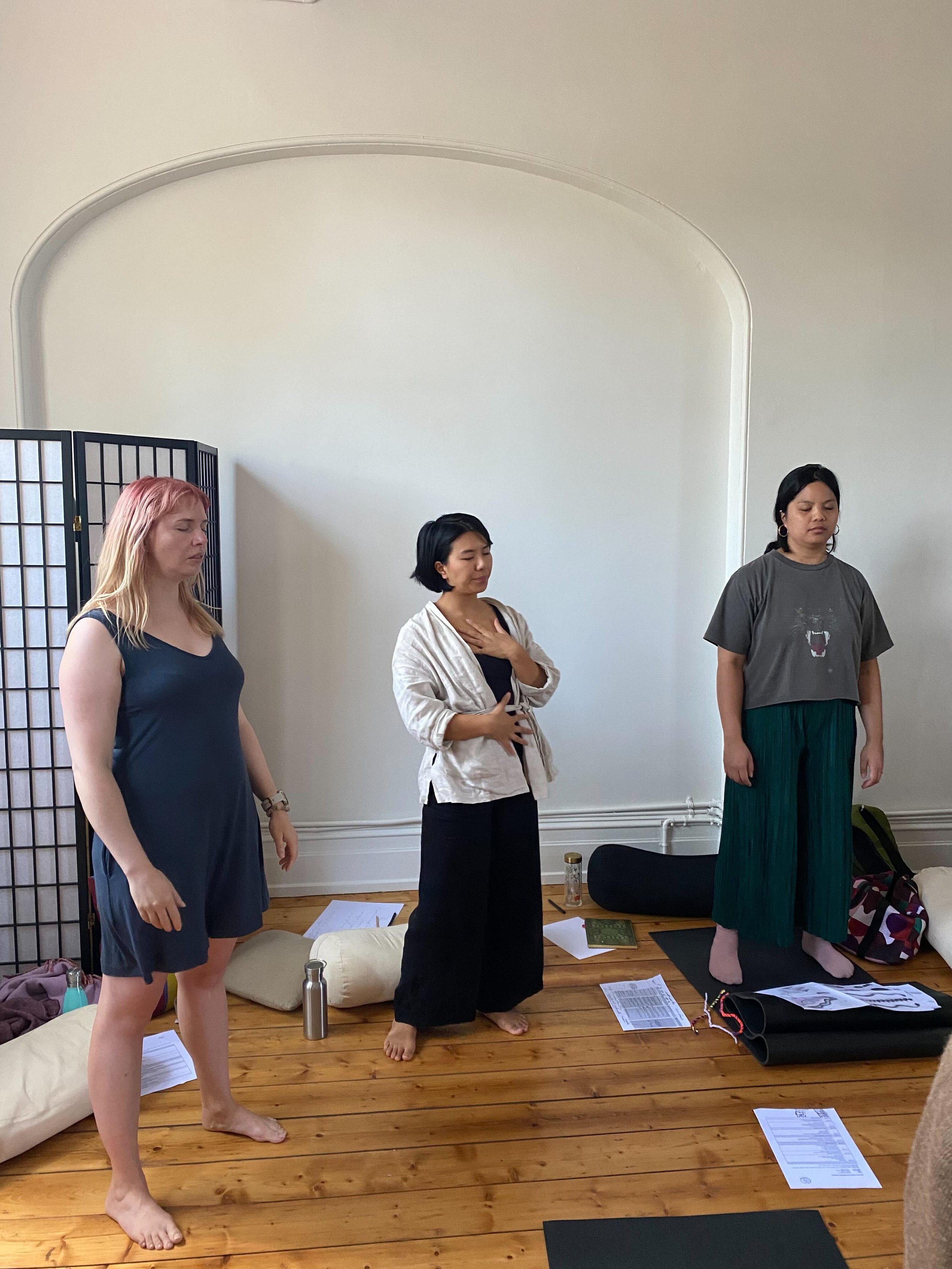 Somatics practice with our team