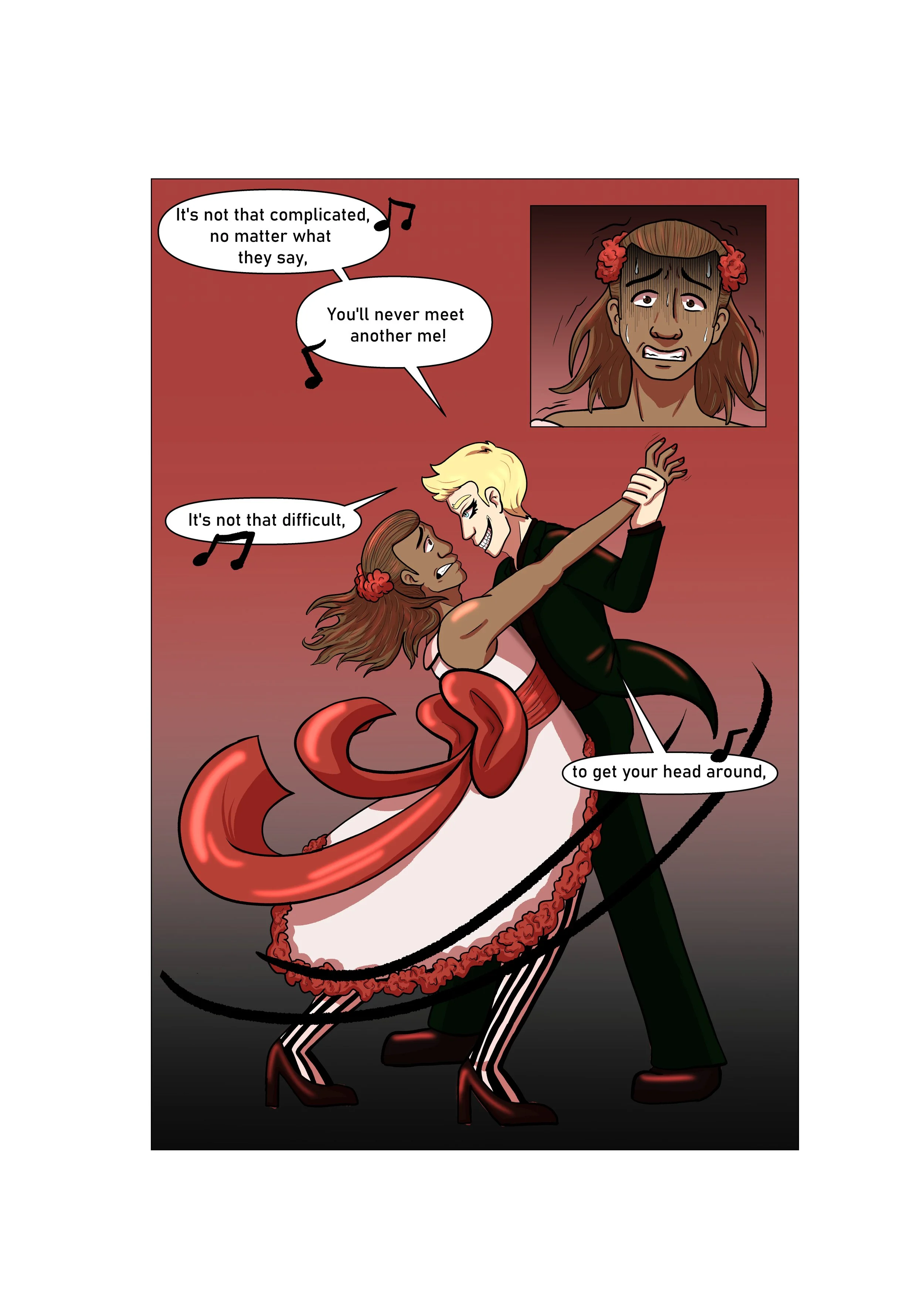 Page 2 of a Dream Sequence ft. the song 'Stalkers Tango'