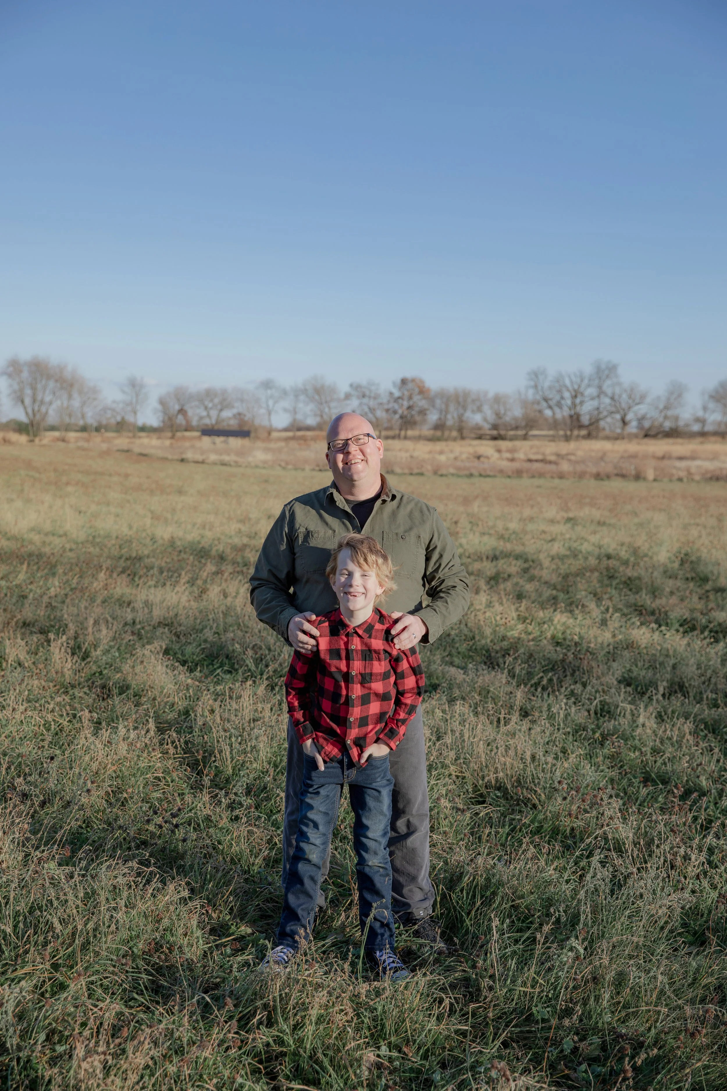 Picture of a boy with his dad