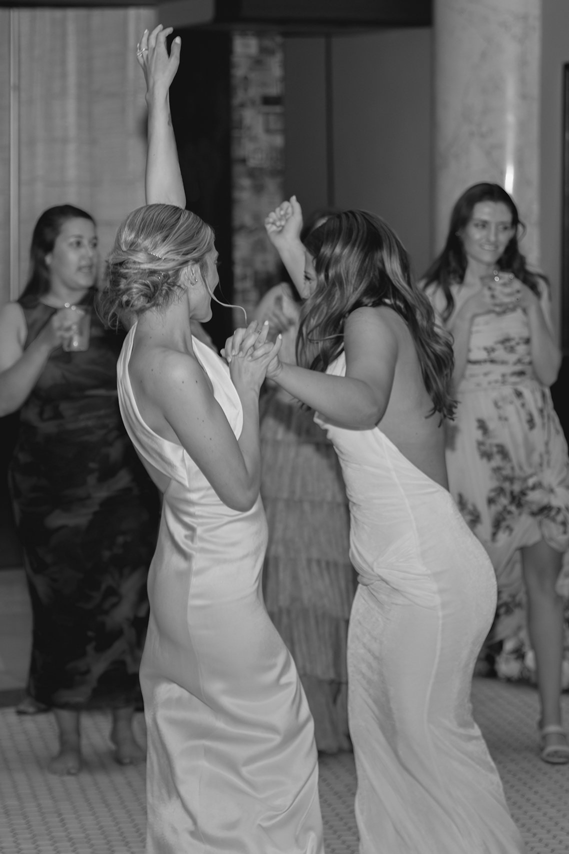 Bride dancing