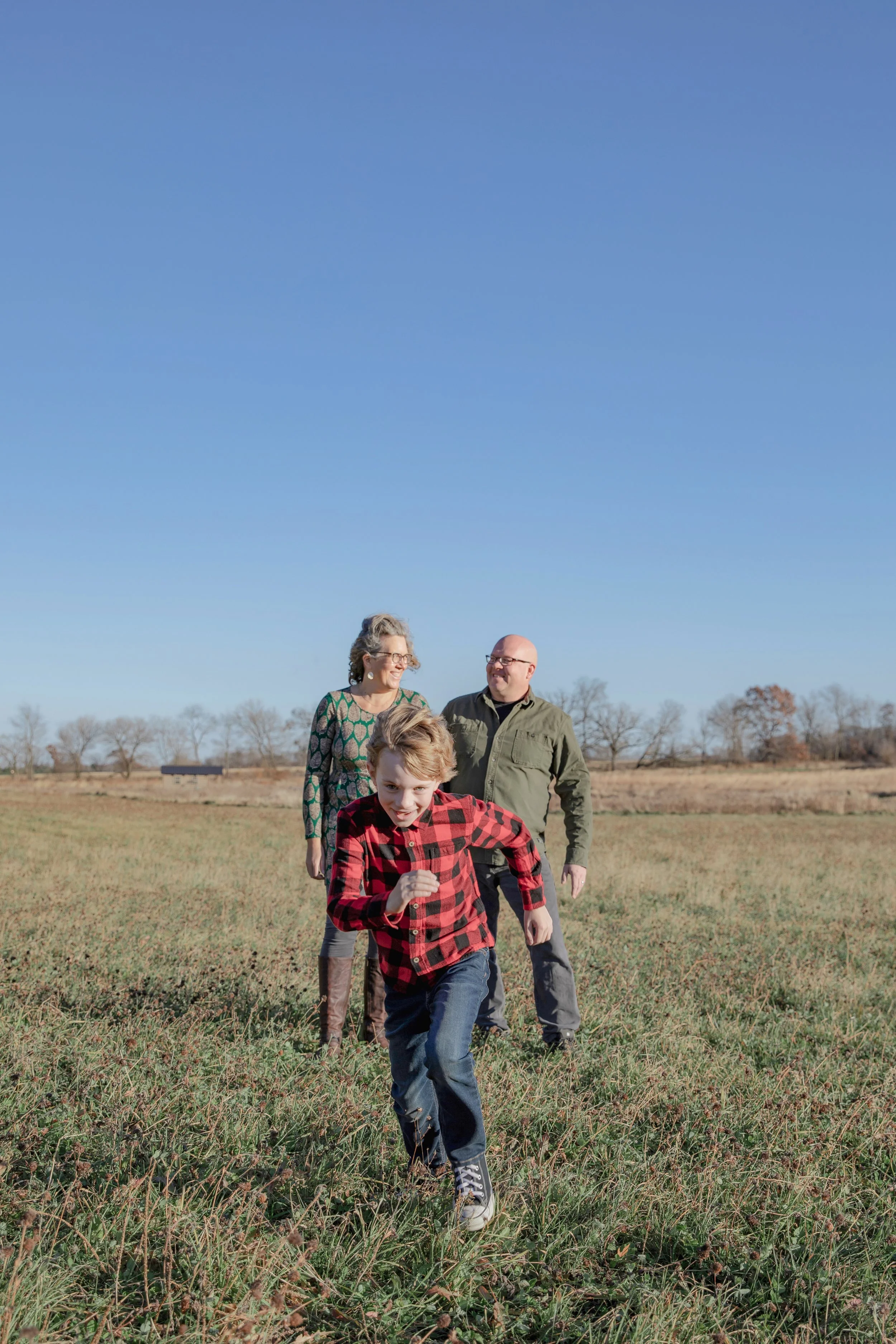 Picture of a family family of three