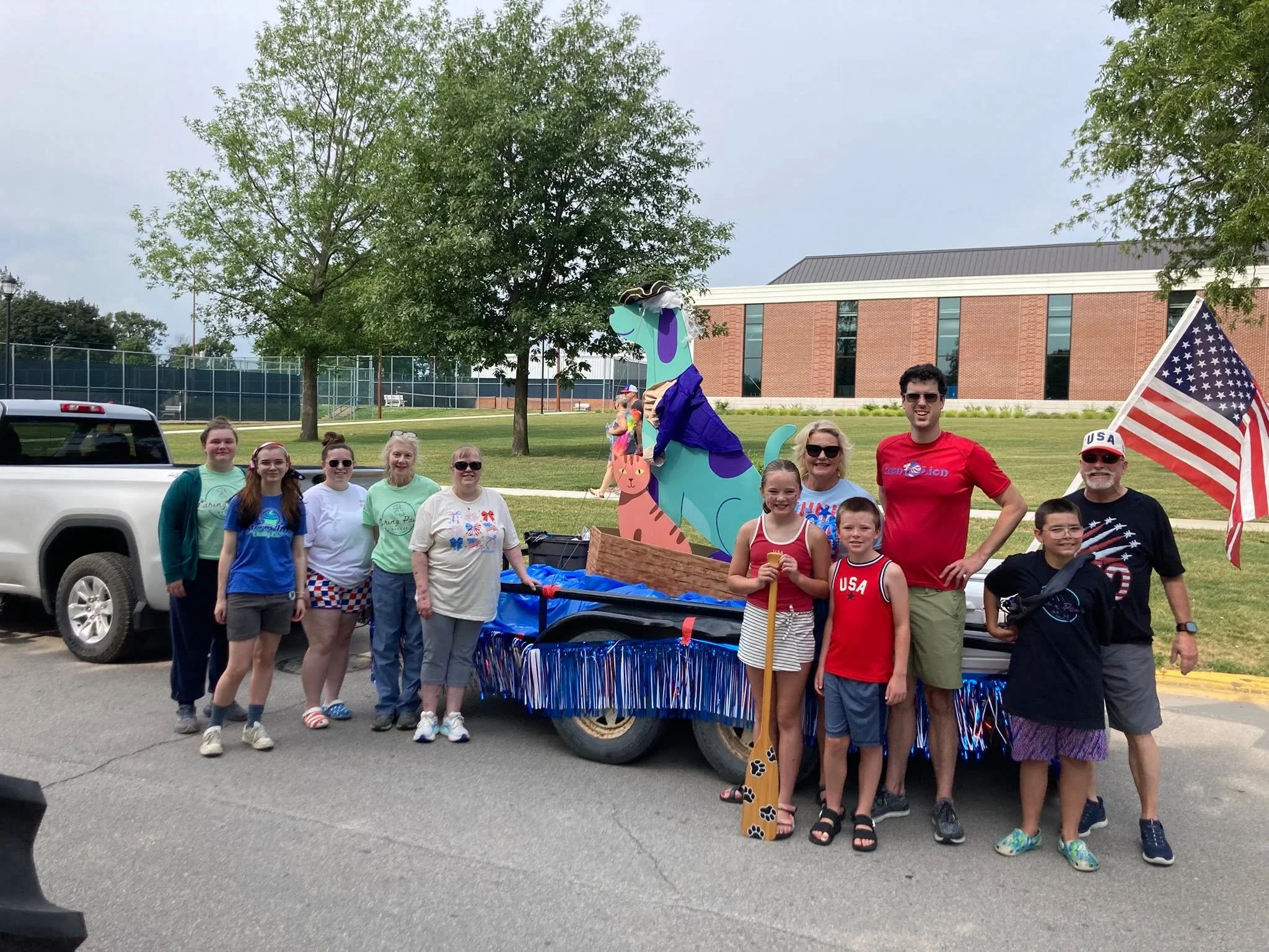 CPR members and volunteer walkers at the 4th of July parade!