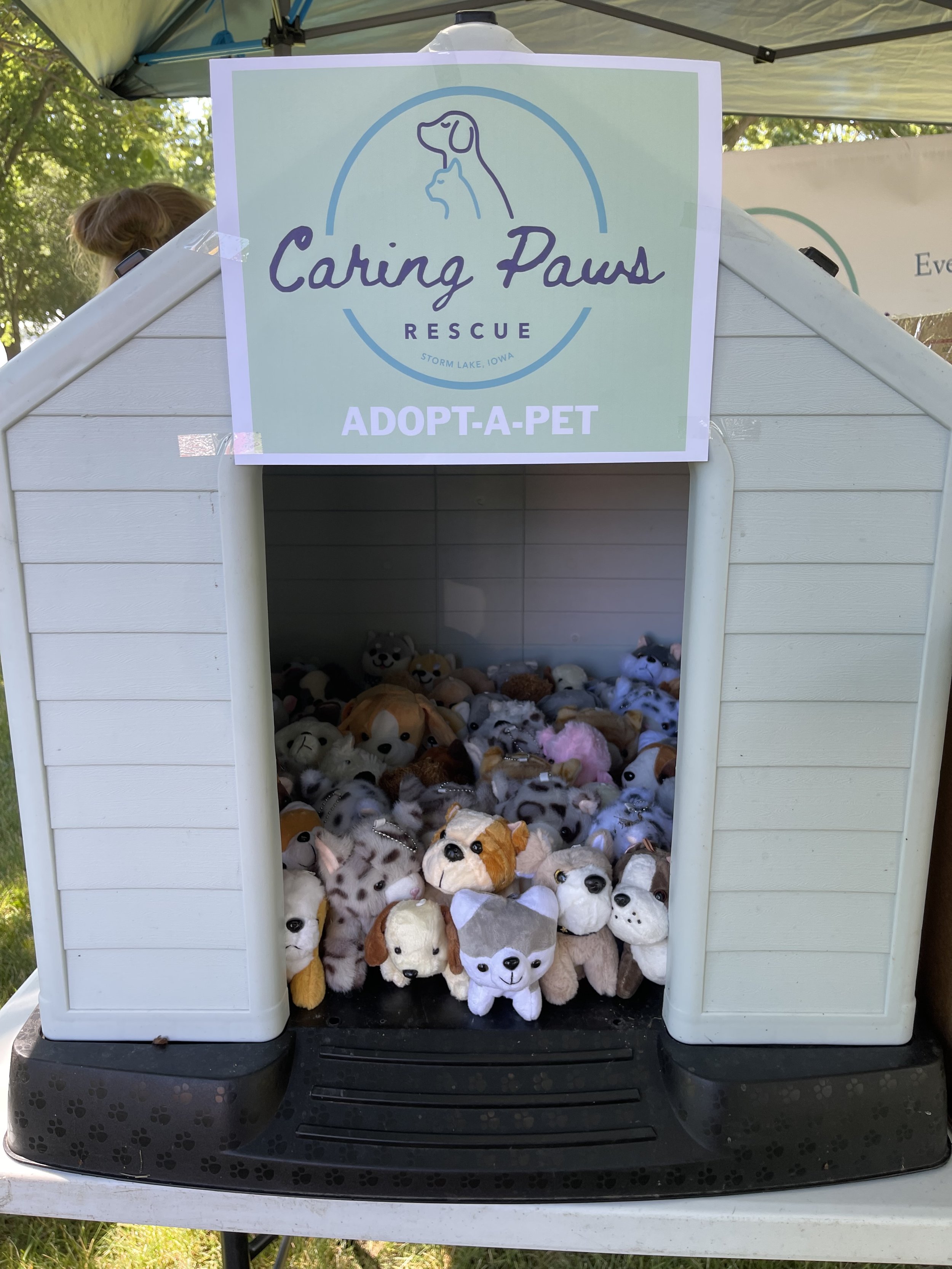 The adoptable "pets" at KidsFest generously donated by CPR members Rich & Deb Langner!