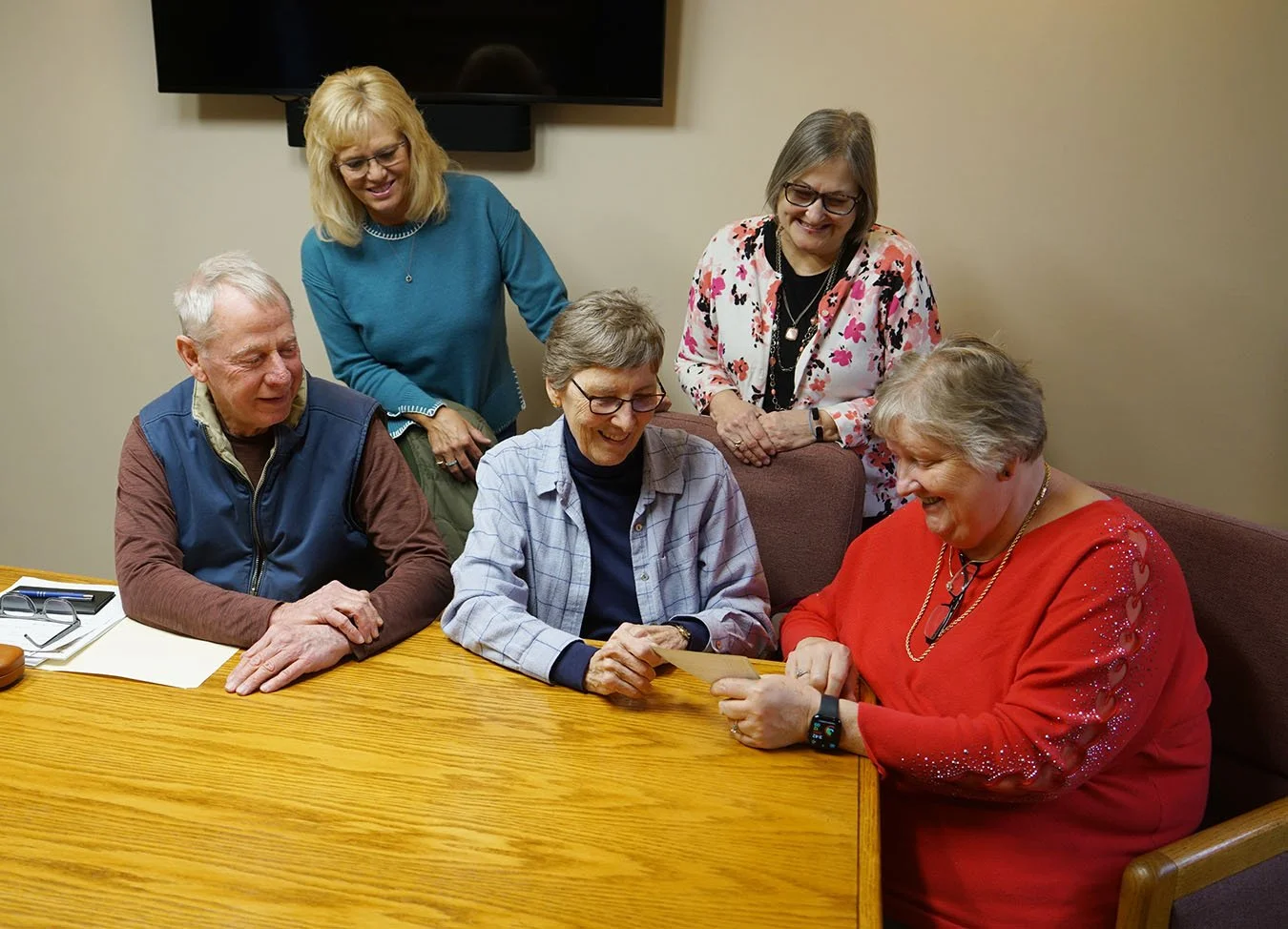 Signing the first check for the purchase of our building!