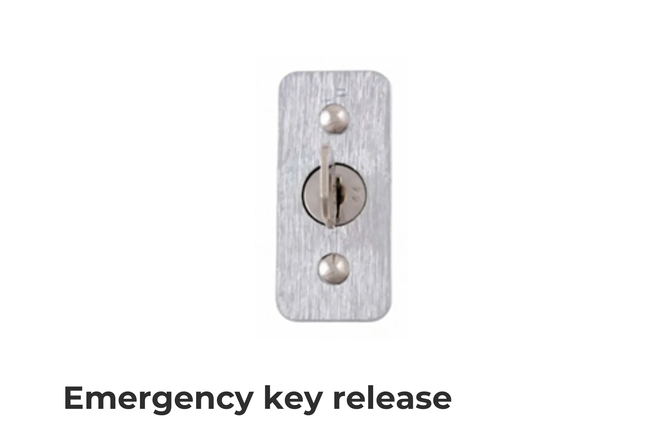 In the event of an emergency, we've created a way for you to disengage your garage door with our emergency key release. This product allows your garage door to be operated manually from outside.