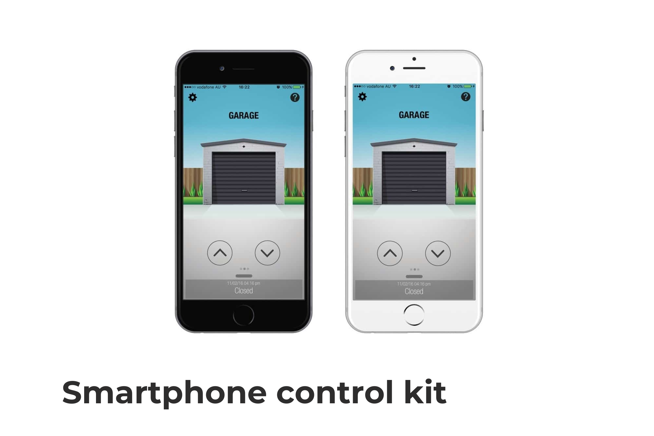 Whether you need to let your dog sitter or close friend into your home while you're out of town, our smartphone control kit can give you control of your garage door, even when you're away. This kit allows you to monitor and control your garage door f