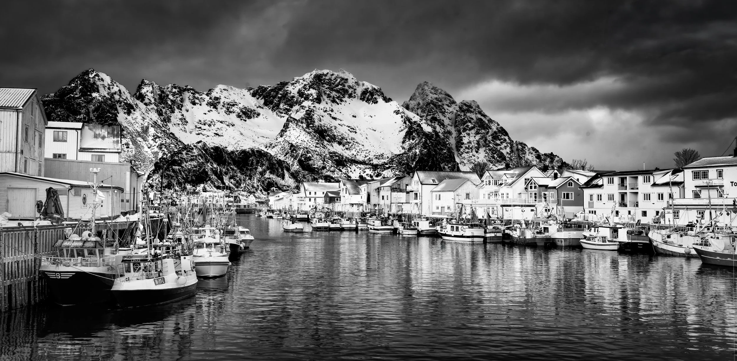 Harbor Under Arctic Peaks