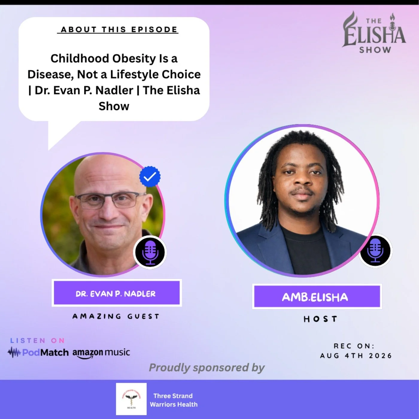 Childhood Obesity Is a Disease, Not a Lifestyle Choice | The Elisha Show