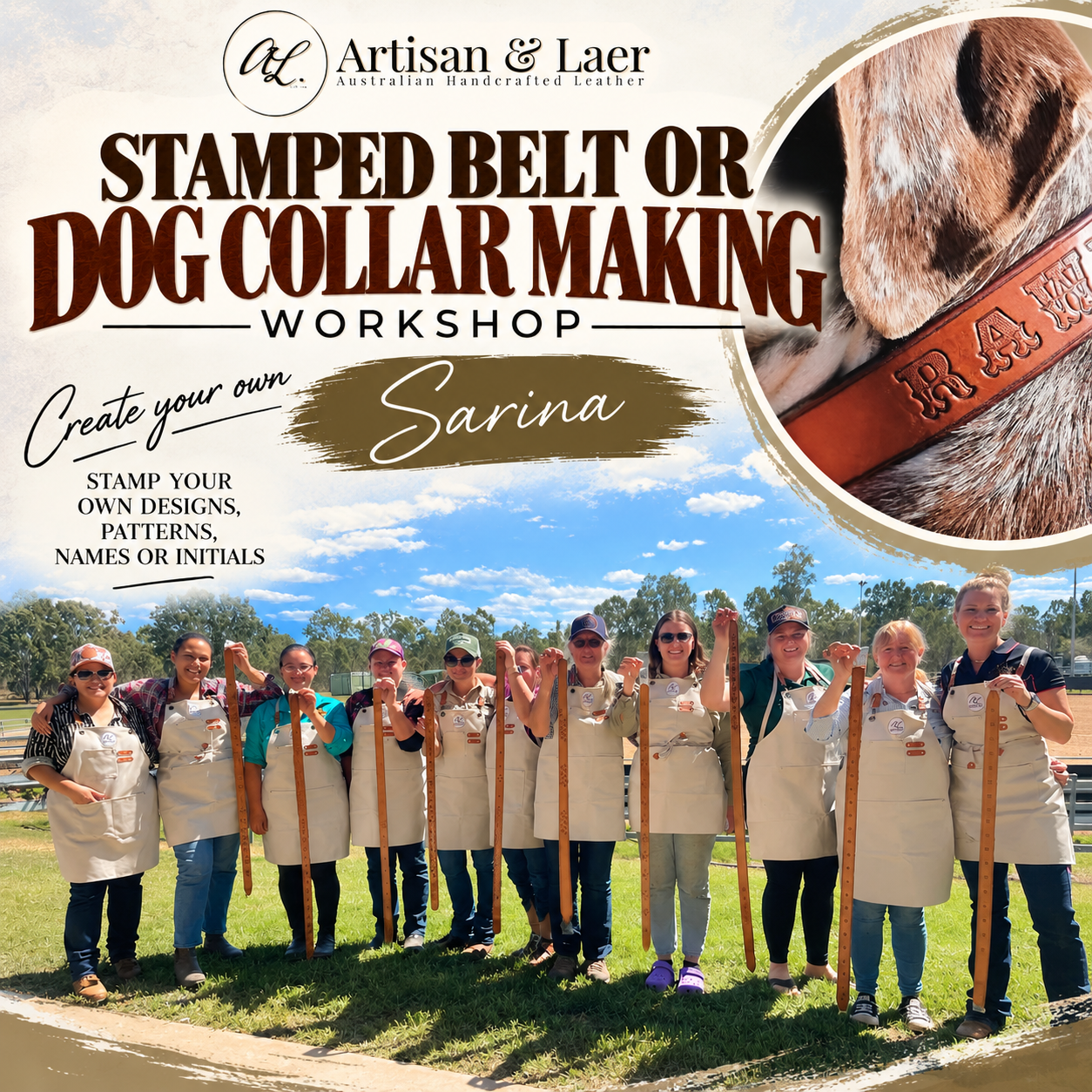SARINA - Stamped Belt or Dog Collar Making Workshop