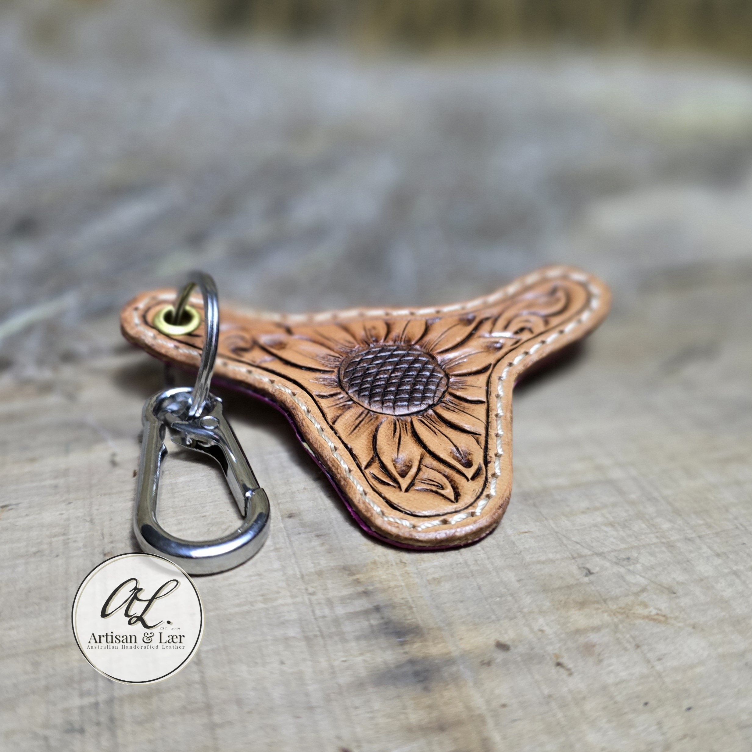Cow Head Keyring - Sunflower