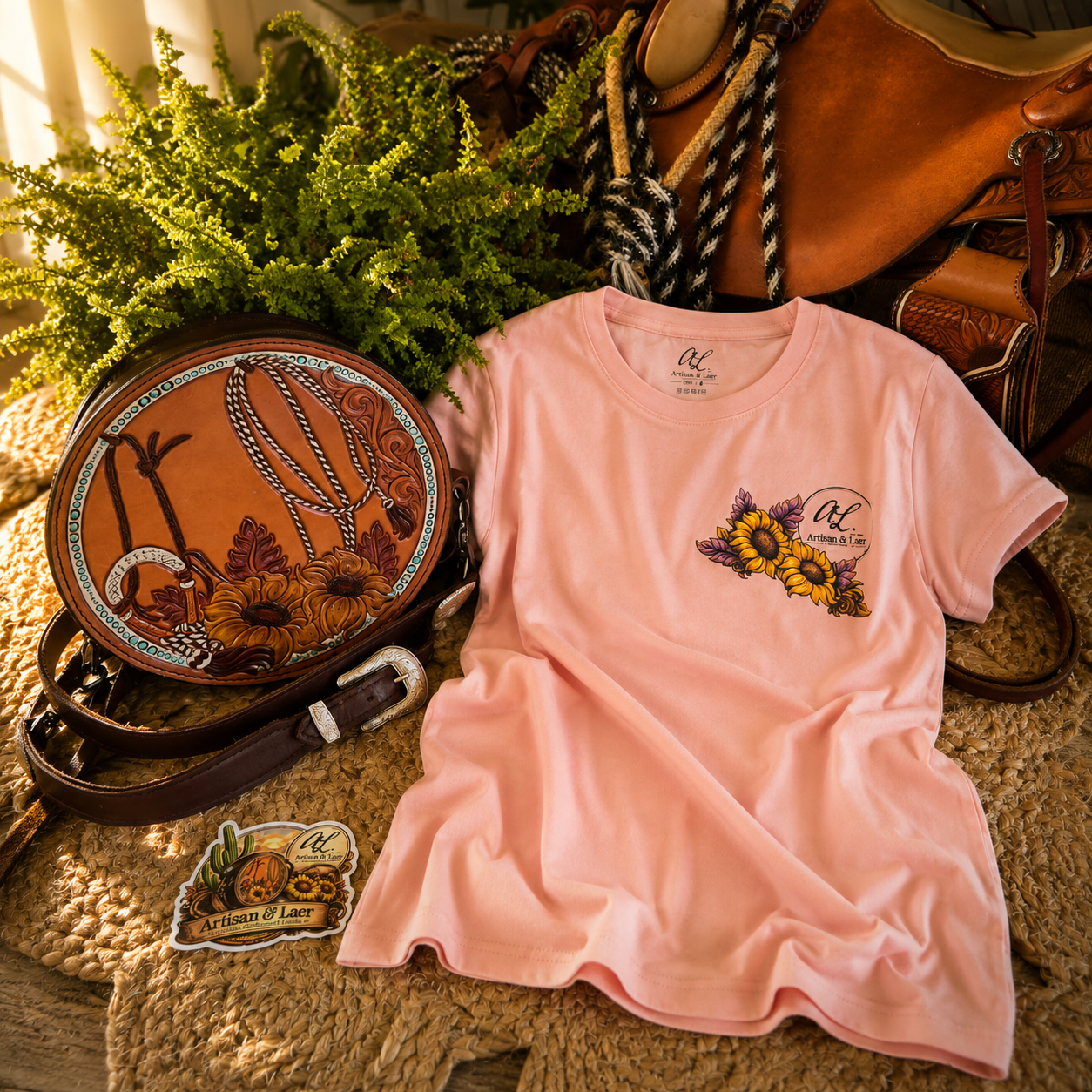 Western cowgirl merch t-shirt by Artisan & Lær