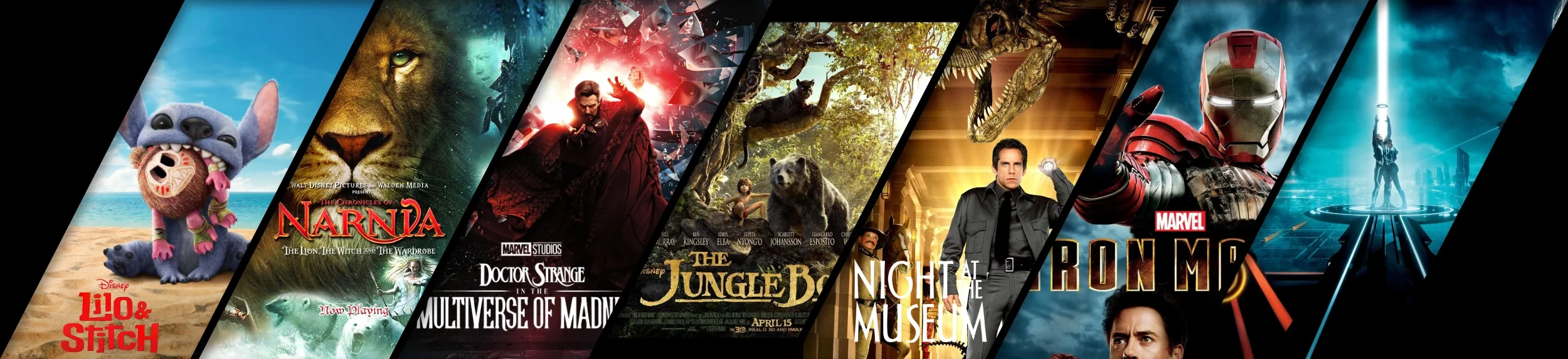 A collage of movie posters including