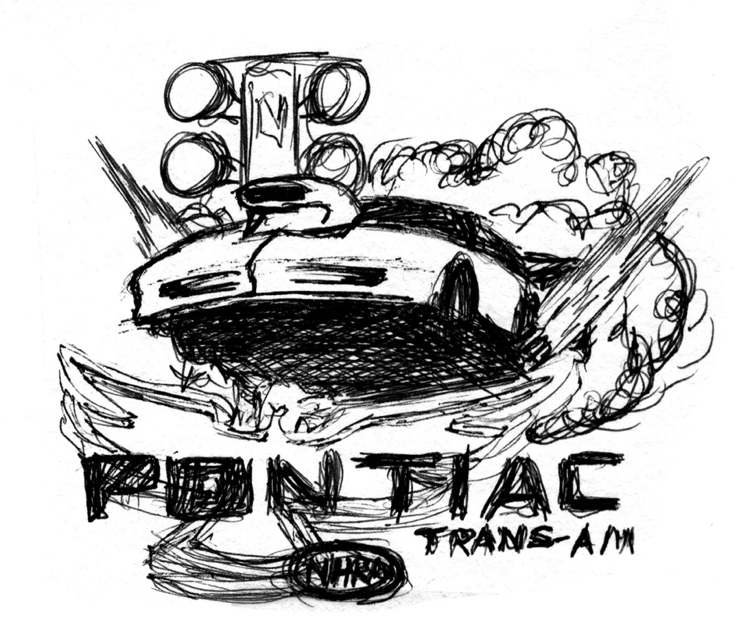Concept for Pontiac NHRA T-Shirt Design