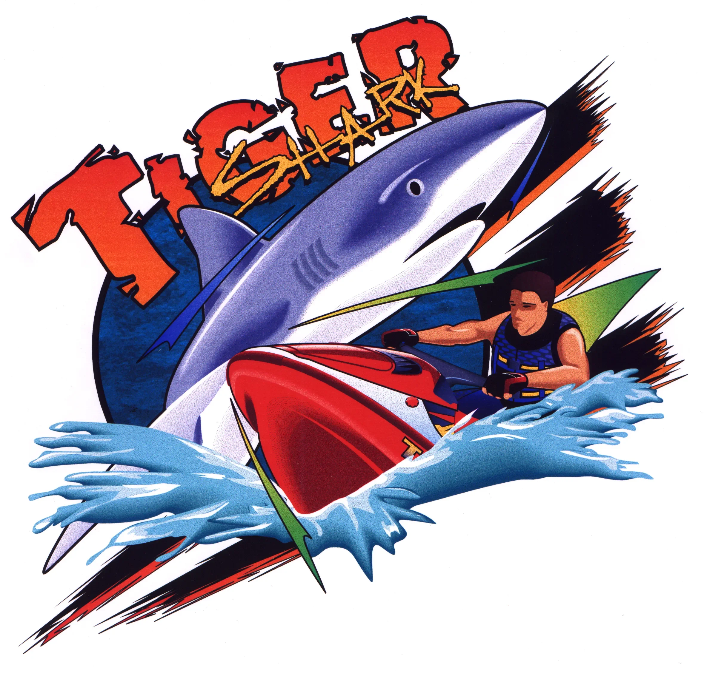 Color Final of Tigershark T-Shit Design