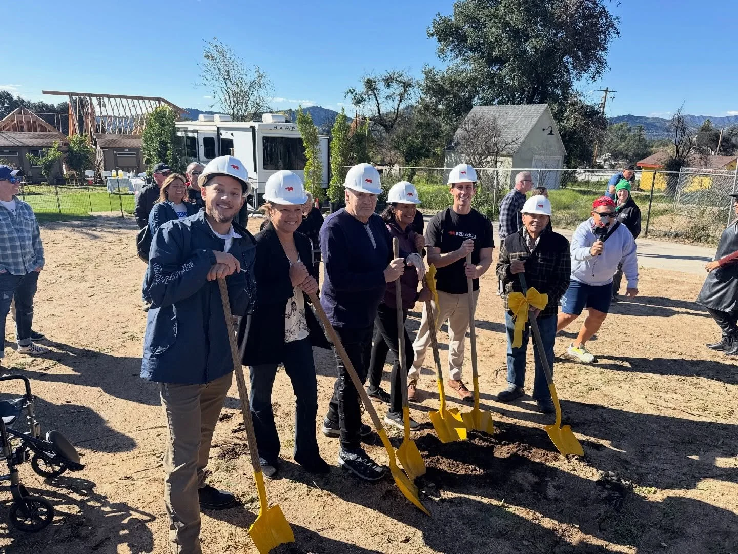 Today was a big day. A family, a future, and the first shovel in the ground for a 93 year old homeowner. Honored to be part of this next chapter. #RebuildingBeautifulAltadena