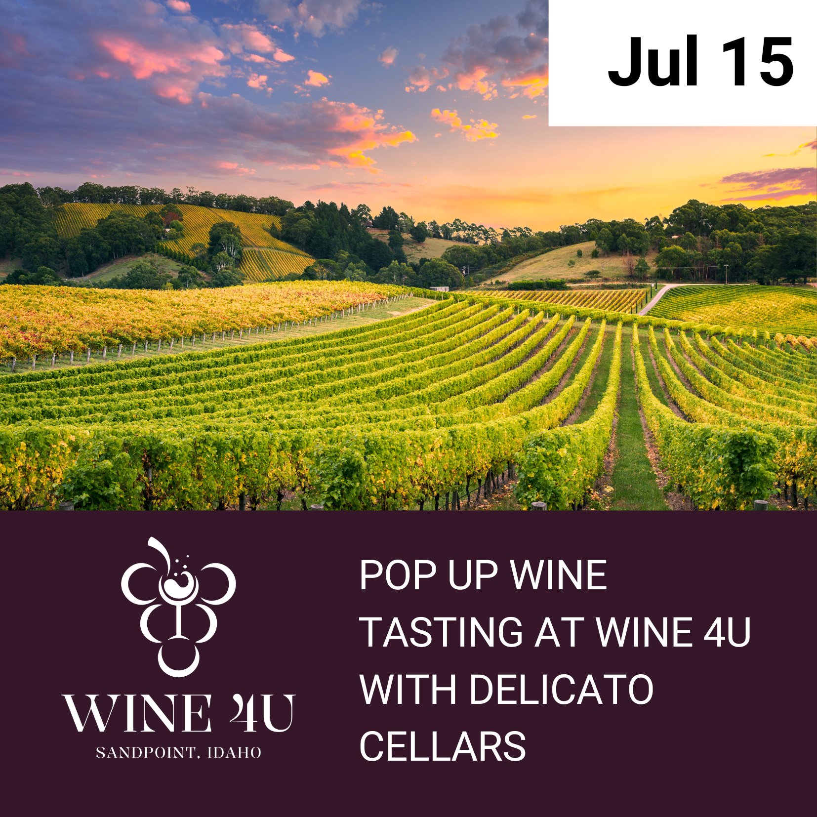 July 15 - Pop-up Wine Tasting with Delicato Wines - | 5:30–7:30 PM
