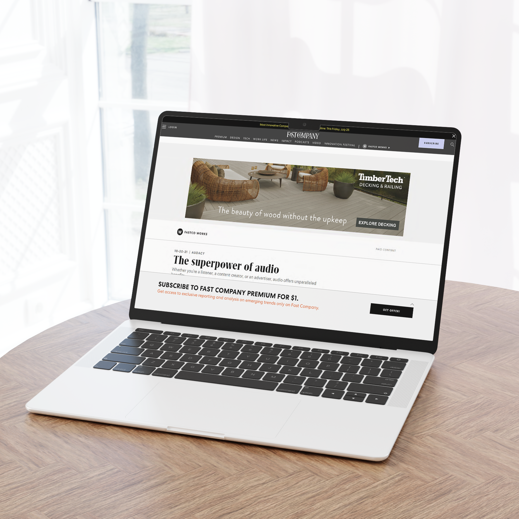 Display Ads | TimberTech for Fast Company