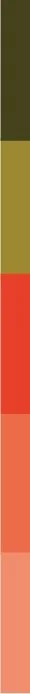 Brand element, vertical stripe with hues of green and red.