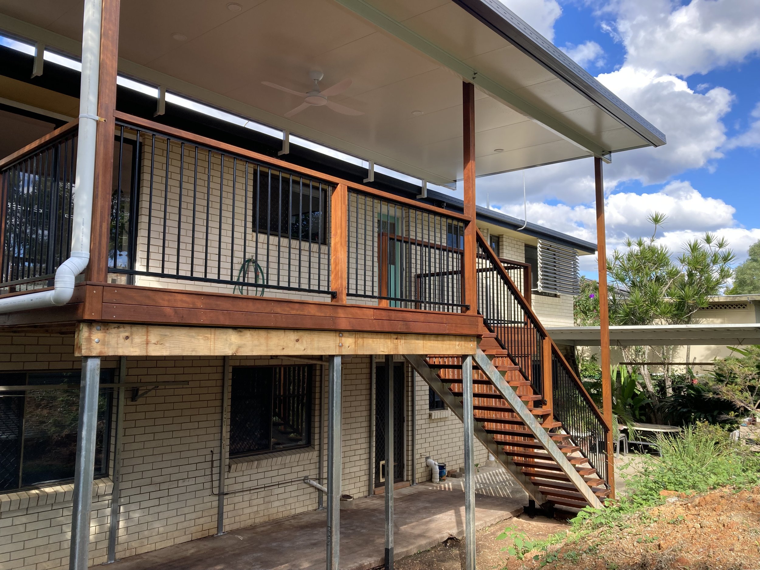 Upper level decks