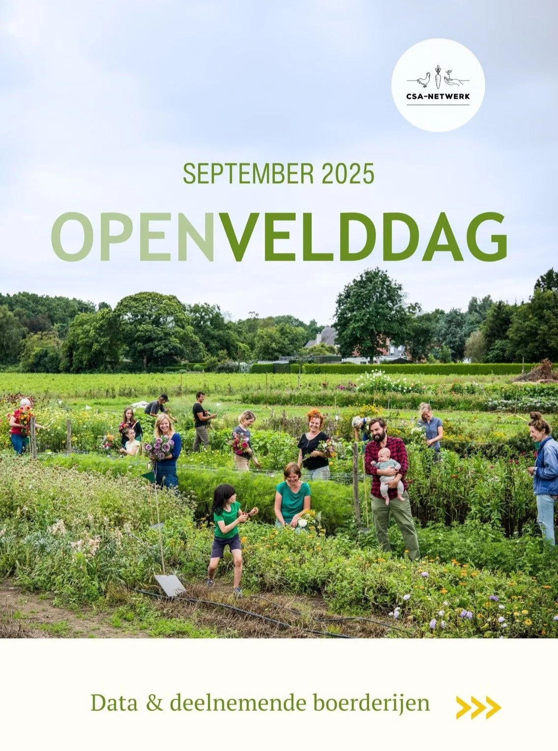 Verschillende CSA-boerderijen stellen hun veld open in september. Je kan er een kijkje nemen, infomomenten volgen, iets eten of drinken, &hellip;

Wil je weten wat jouw lokale CSA-boerderij dit jaar organiseert?
➡️ Neem een kijkje op de website of so