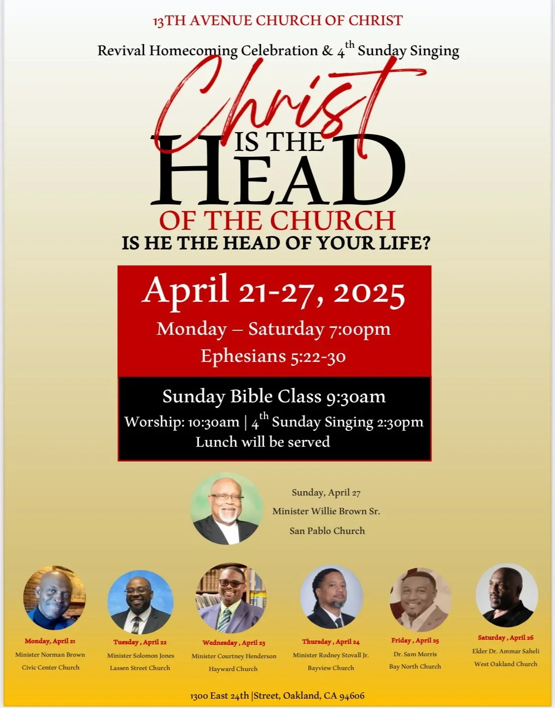 Revival Homecoming Celebration &amp; 4th Sunday Singing