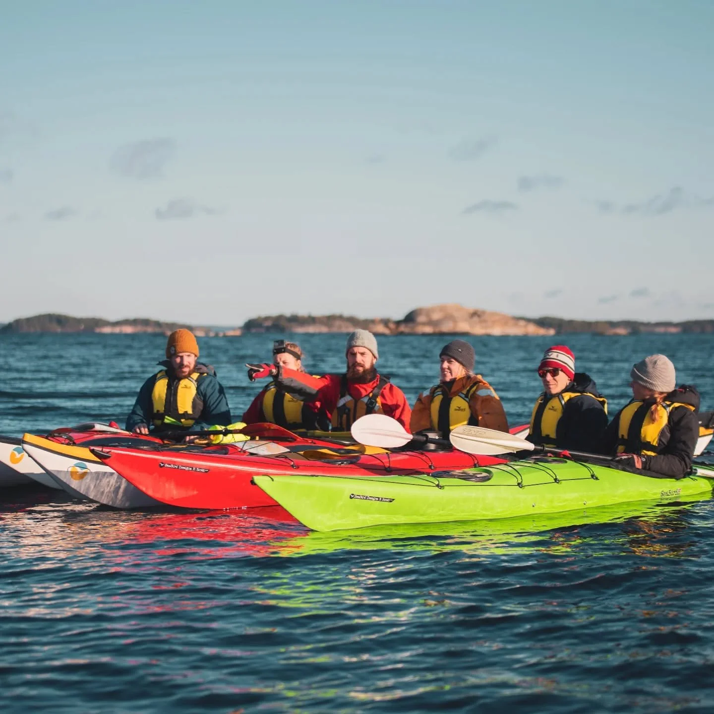 Winter sea kayaking in the archipelago &ndash; perfect conditions, crisp air, and the Baltic Sea at its best. ❄️🌊 Nothing beats the silence and beauty of nature in winter.