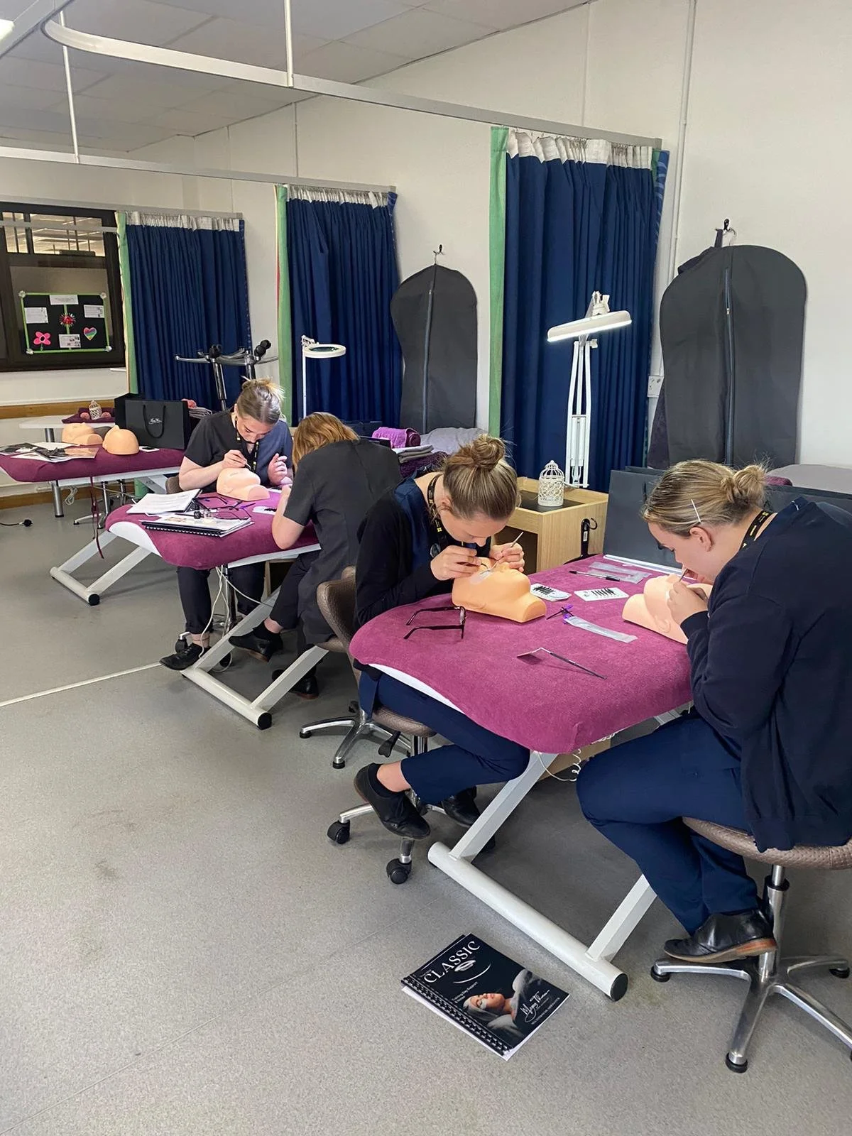Onsite Lash Training Workshop carried out by Megan Thomas Lash Academy
