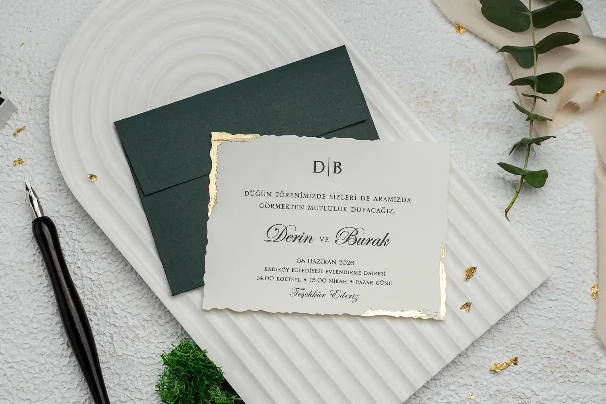 Golden Verdance Invitation - 9319