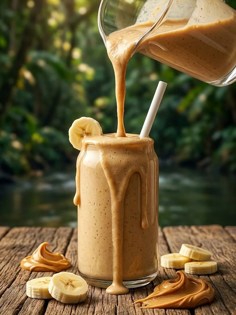 Tomorrow is Plant Power Day 🌱 - the perfect day to launch something new!

Meet our 100% plant-based Peanut Butter &amp; Banana Smoothie (with protein powder) 🥜🍌

Creamy, naturally sweet, and the newest addition to our growing vegan options at Caf&
