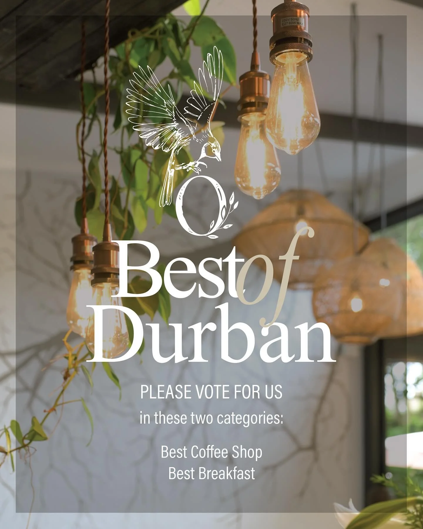 Thank you for your nominations. Now it&rsquo;s time to VOTE. Please click the link in the bio and vote for Caf&eacute; Sparrow in two categories: 

Best Coffee Shop and 
Best Breakfast. 

Thank you to everyone for your loyal support.

Link in bio.

@