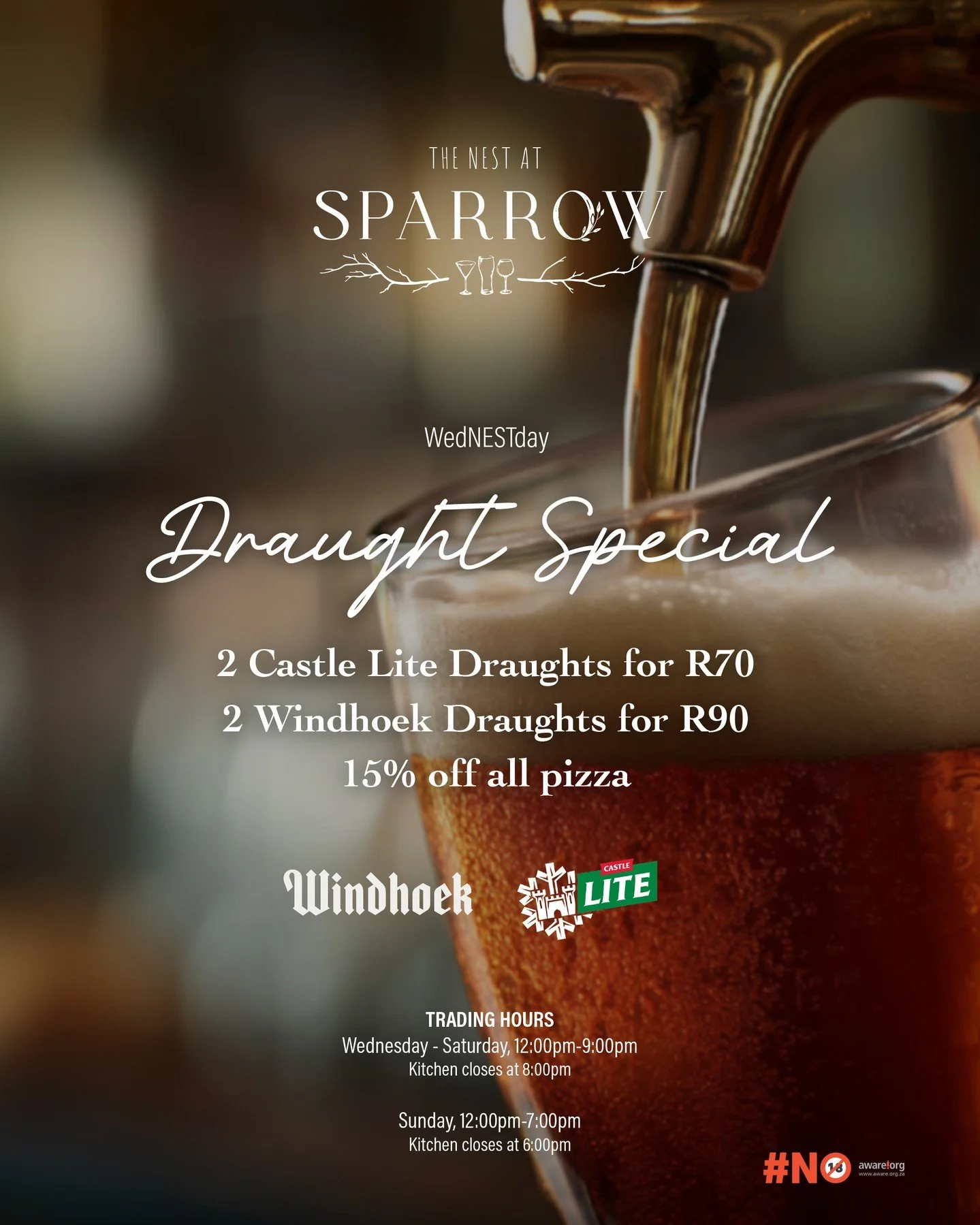 🍕🍻 It&rsquo;s WedNESTday at The Nest at Sparrow! 🪺

Make this Wednesday a little more special to celebrate the start of these holidays: 

🧋 Kids get a FREE kiddies&rsquo; milkshake when they order anything from our kiddies&rsquo; menu.

AND 

Our