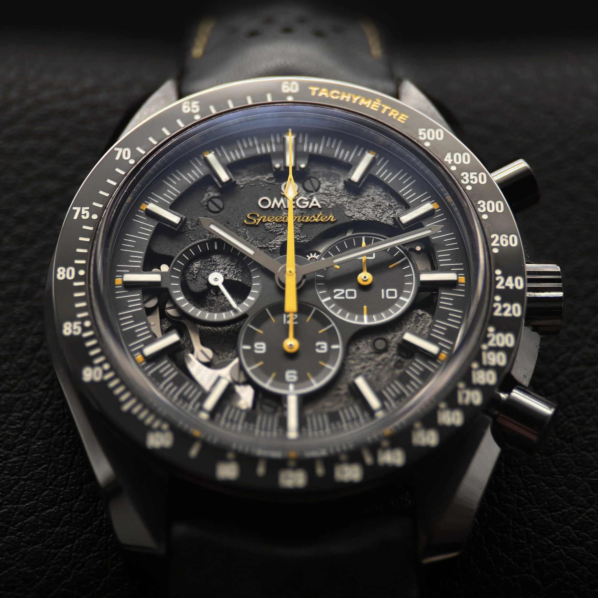 Omega Speedmaster Dark Side of the Moon “Apollo 8” 44.25MM Skeleton Dial Leather Strap (311.92.44.30.01.001)