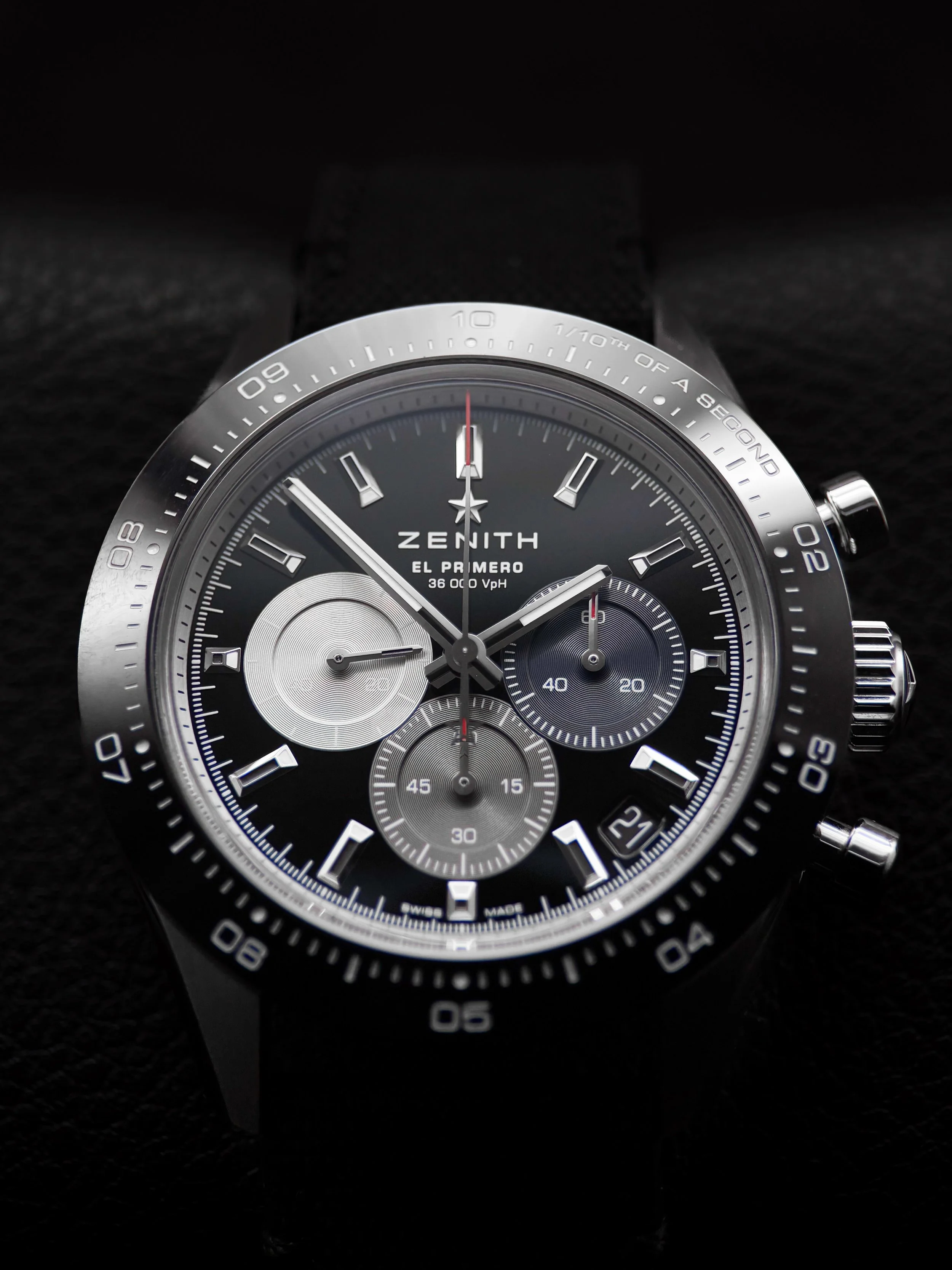 Zenith Chronomaster Sport Black Dial Ceramic Bezel 03.3100.3600/21.C822