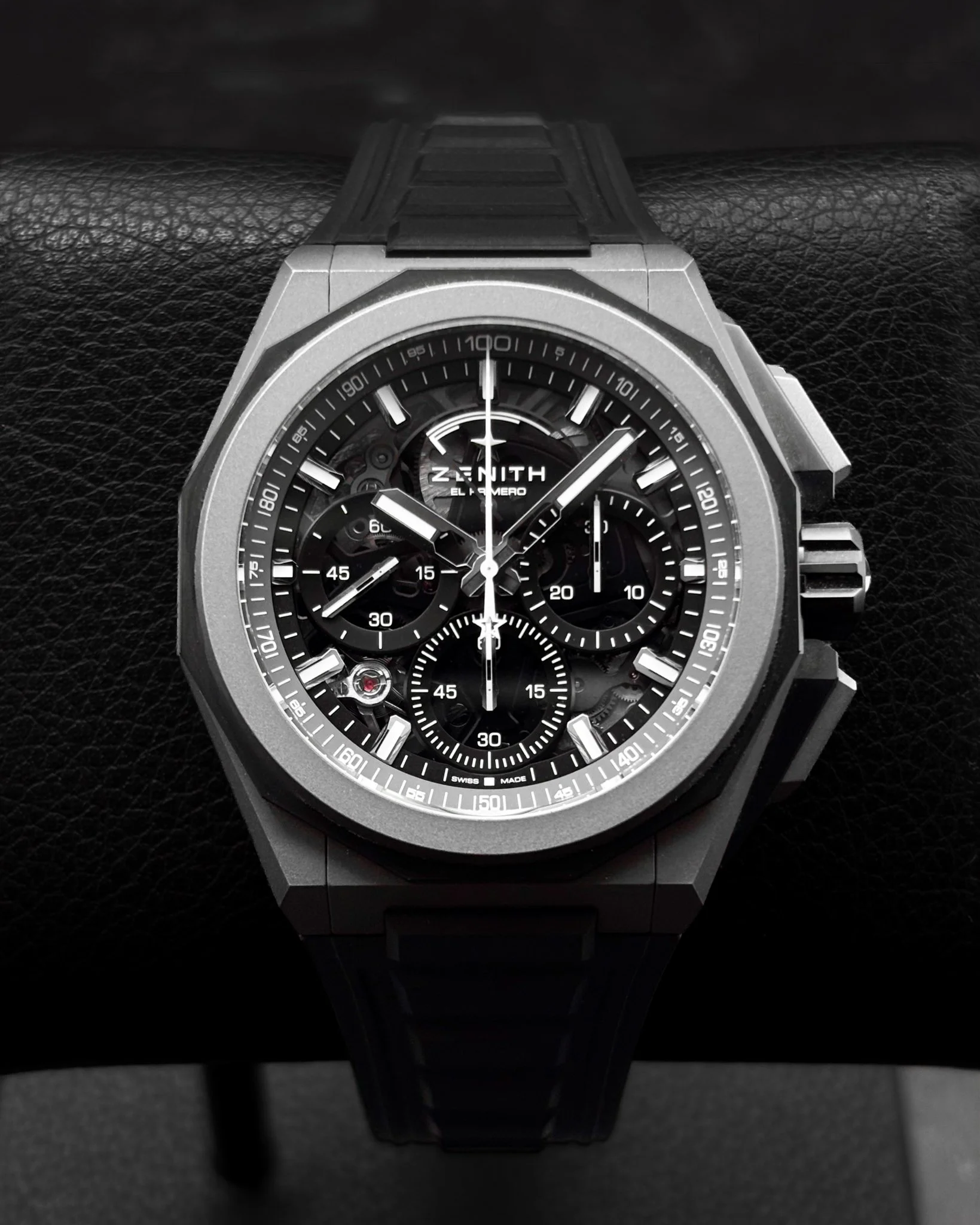 Zenith Defy Extreme 45MM Black Skeleton Dial Rubber Strap (97.9100.9004/02.I001)