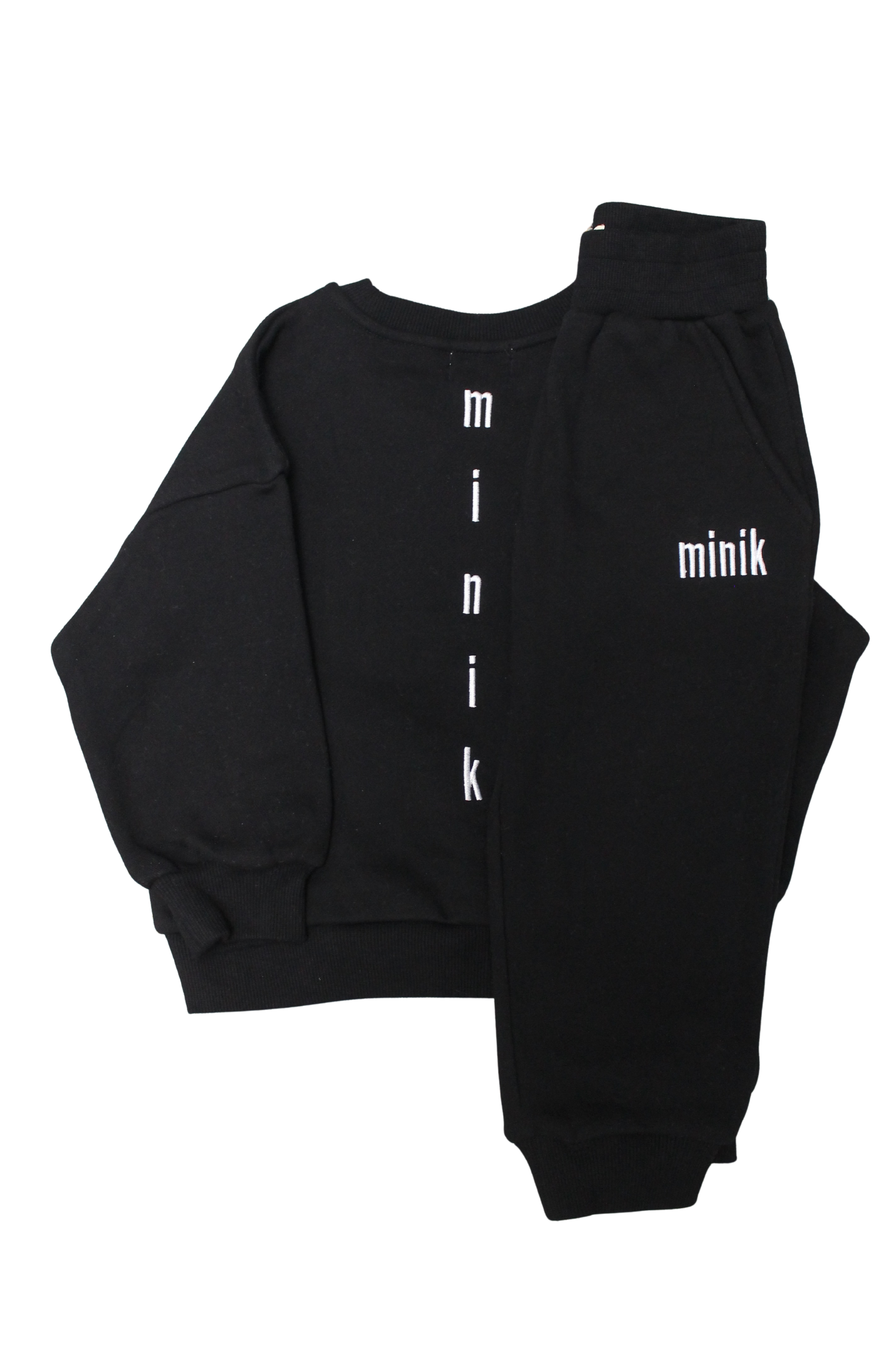 MK Oversized Black  Sweatshirt and Trackpants Set