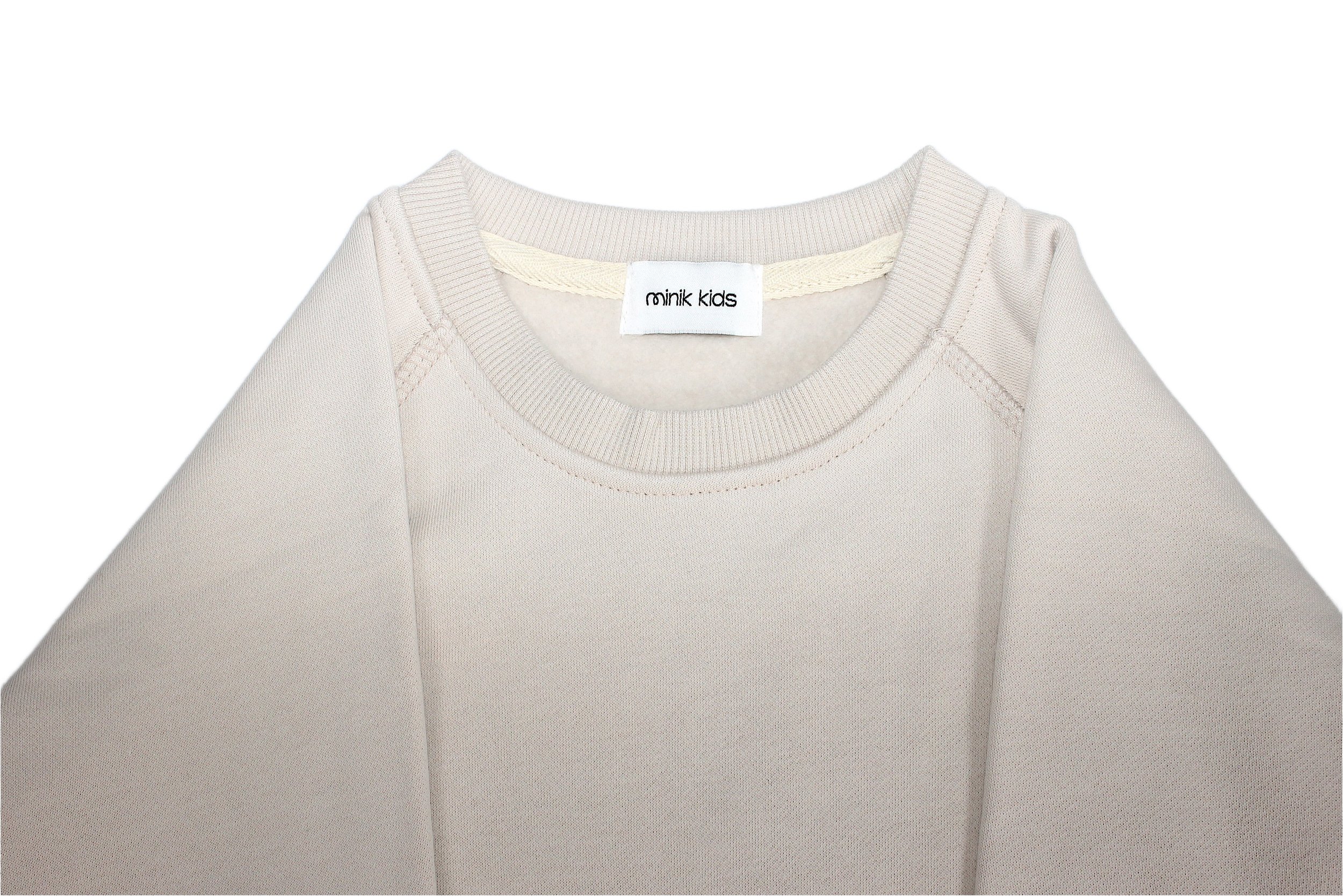 MK Soft Beige Crewneck Sweatshirt Front
