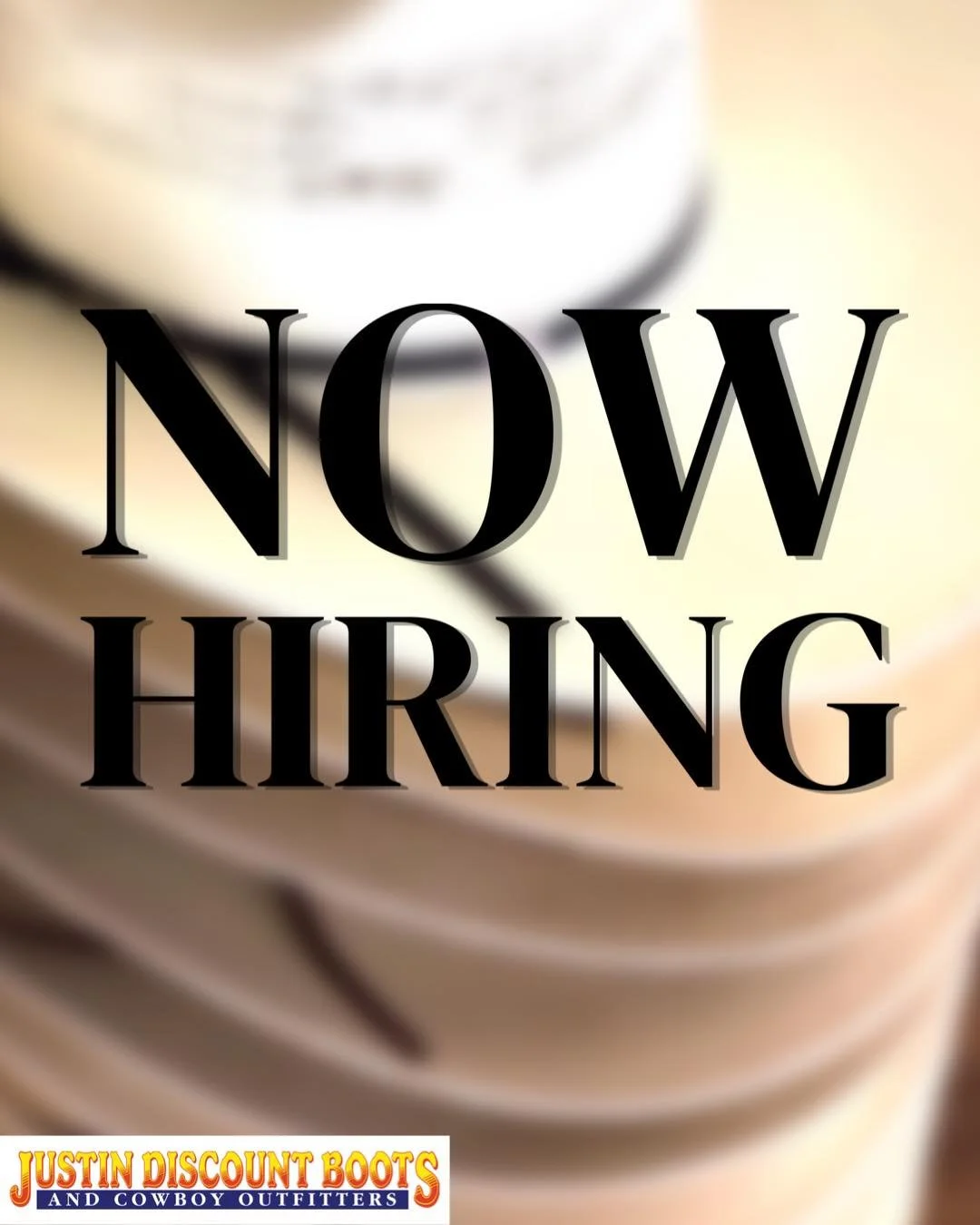 𝐄𝐱𝐩𝐚𝐧𝐝𝐢𝐧𝐠 𝐎𝐮𝐫 𝐓𝐞𝐚𝐦:
𝐒𝐚𝐥𝐞𝐬 𝐀𝐬𝐬𝐨𝐜𝐢𝐚𝐭𝐞 𝐖𝐚𝐧𝐭𝐞𝐝!
Justin Discount Boots is looking for a Sales Associate at our stores located in Justin, TX.
𝐉𝐨𝐛 𝐓𝐲𝐩𝐞: Full Time (we are open Monday through Saturday 9-6. You wil