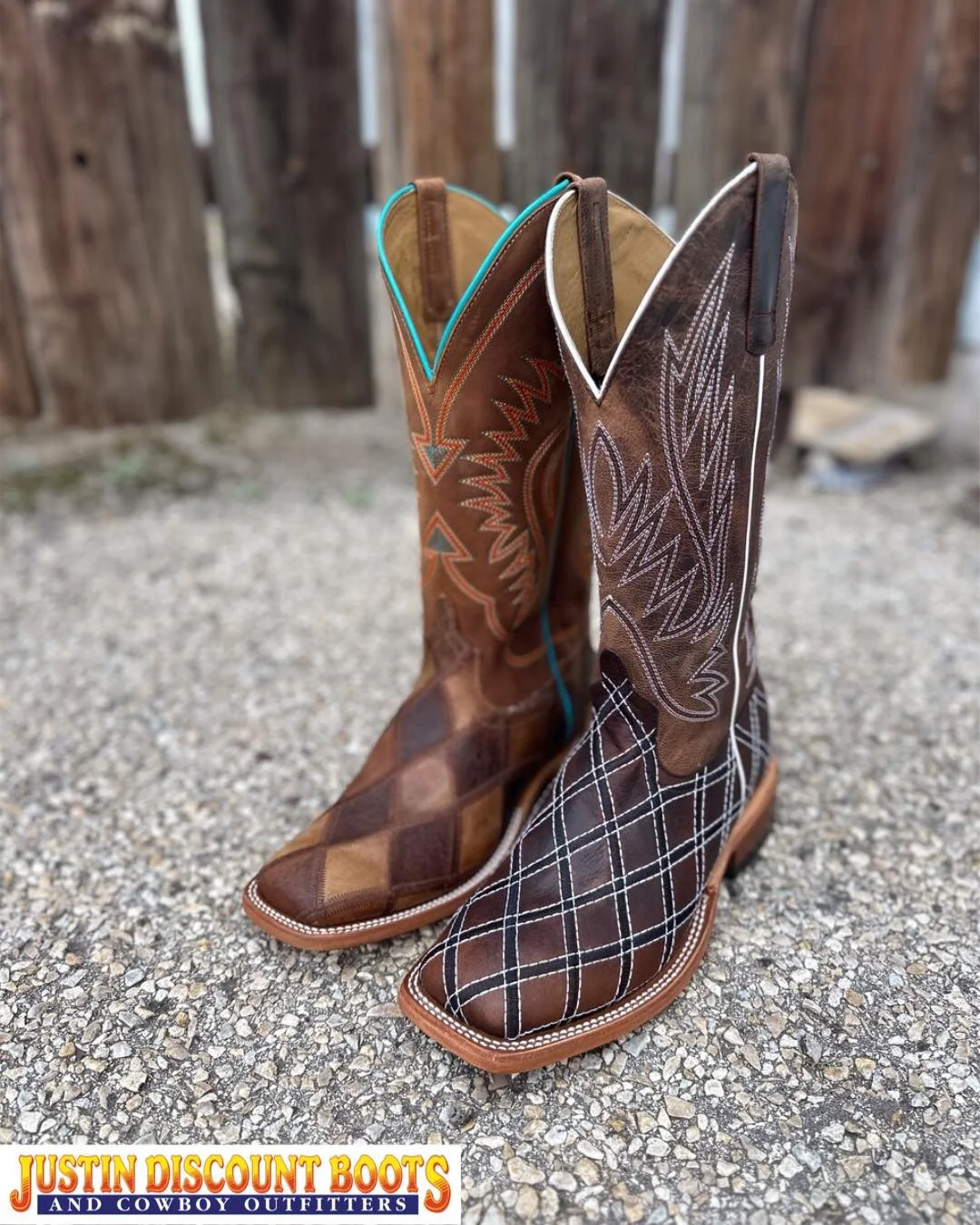 🔔 Boot of the Week 🔔
You can’t go wrong with @horsepowerboots BUT you certainly can’t go wrong with a patchwork 😉 
Both are available in our Boot Store which is located on the northwest corner of 156 & 407.
•
•
#JDB #ju