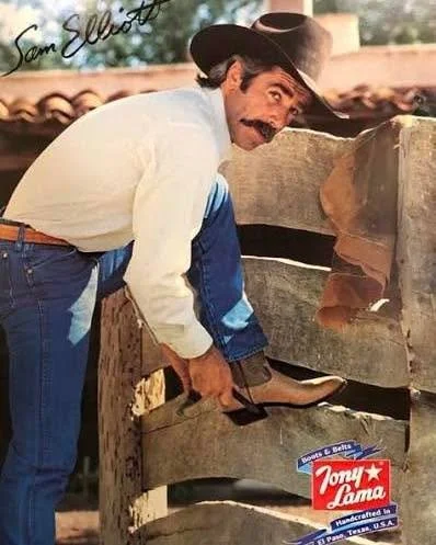 🤠 Throwback Thursday 🤠

I seem to be in a vintage poster trend lately 😂 BUT look at what I found&hellip; Sam Elliott lookin&rsquo; top notch in his @tonylamaboots 😉 
&bull;
&bull;
#JDB #justindiscountboots #justindiscountbootsandcowboyoutfitters 
