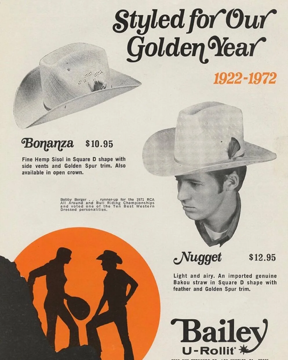 Straw Season '72. 
&mdash; @baileywestern 
&bull;
&bull;
#JDB #justindiscountboots #justindiscountbootsandcowboyoutfitters #justintx #westernfashion #rodeofashion #ranchfashion #westernvibes #rodeovibes #ranchvibes #throwbackthursday #baileyhats