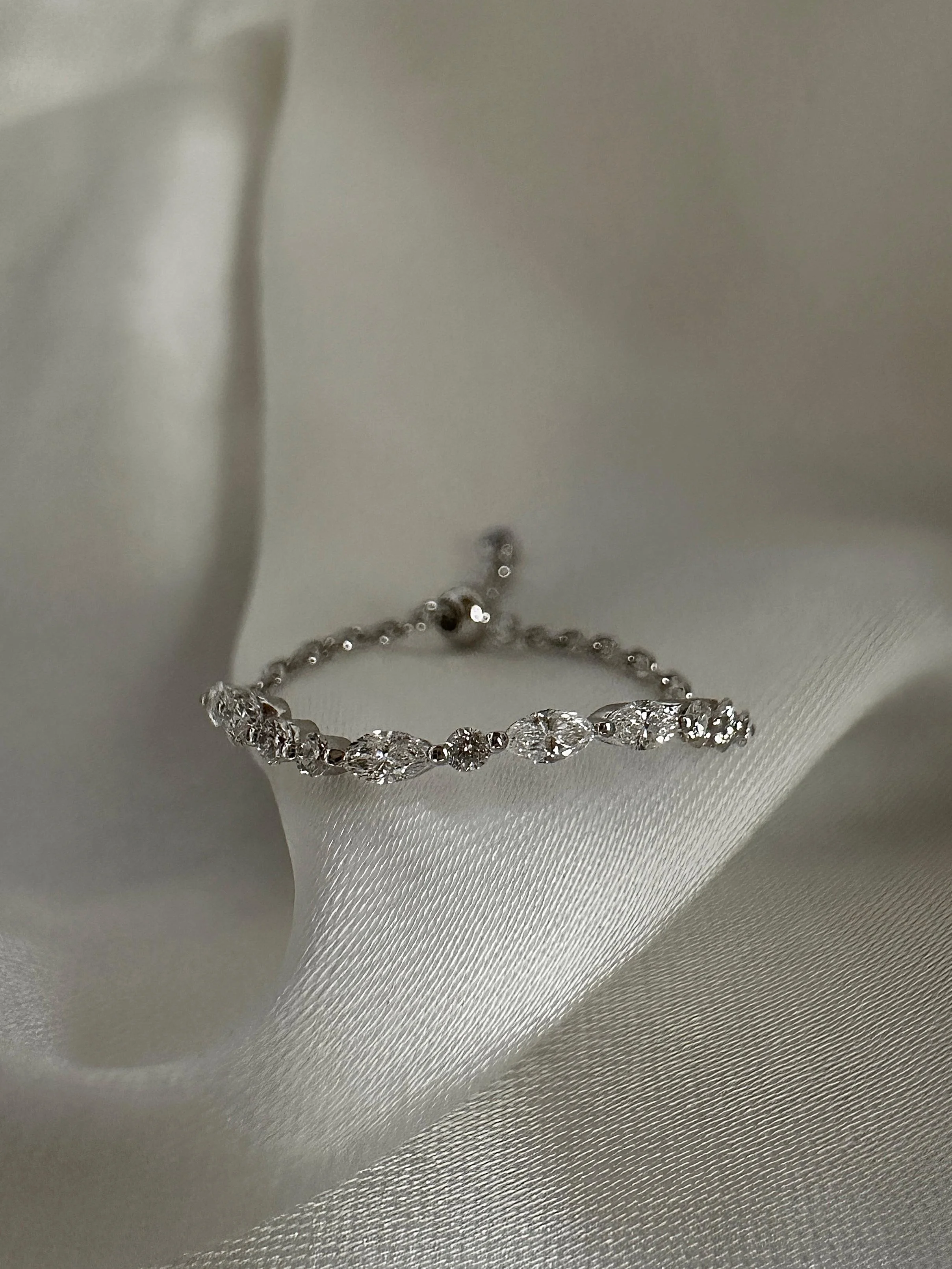 Senavaia wavy ring flowing ring Morse code Ring adjustable ring 14K 18K Solid Gold In with Diamonds Wedding Rings Diamond ring anniversary gift gift for her
