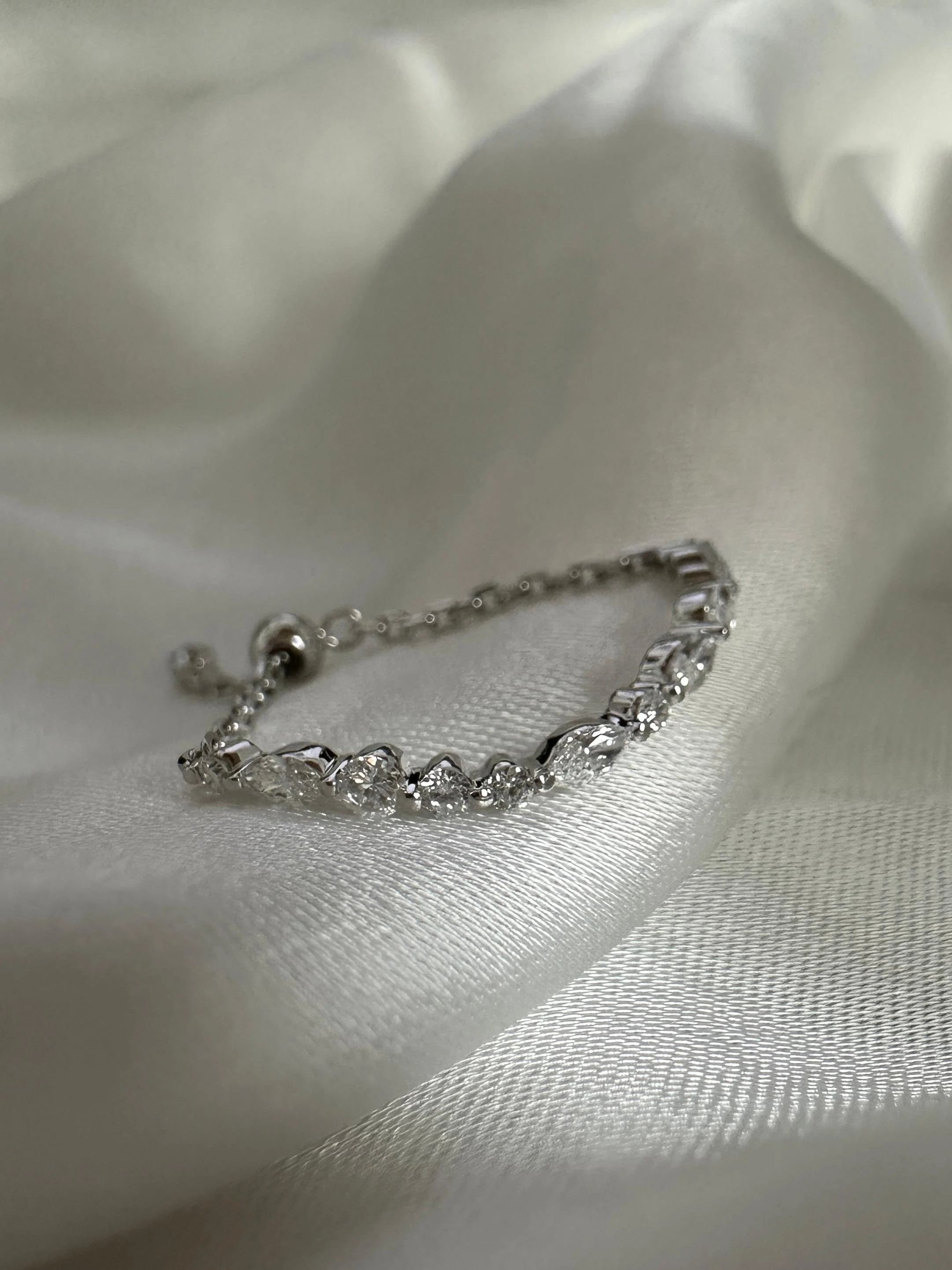 Senavaia wavy ring flowing ring Morse code Ring adjustable ring 14K 18K Solid Gold In with Diamonds Wedding Rings Diamond ring anniversary gift gift for her