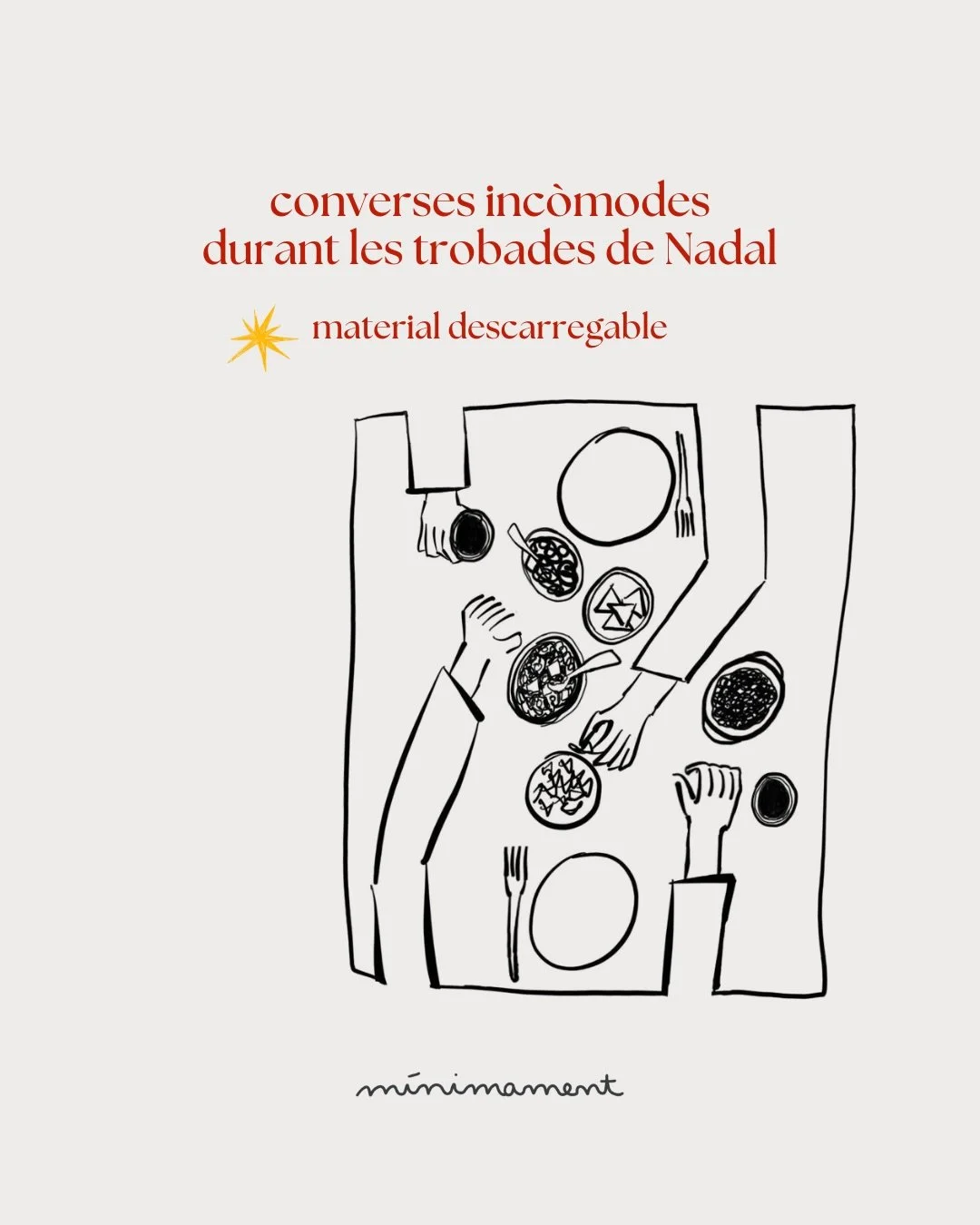 🍴converses inc&ograve;modes

Les trobades familiars durant el Nadal no sempre s&oacute;n agradables per a tothom. Per molts adolescents i joves hi ha converses, comentaris o situacions que s&oacute;n dif&iacute;cils de gestionar.

Per aix&ograve; he