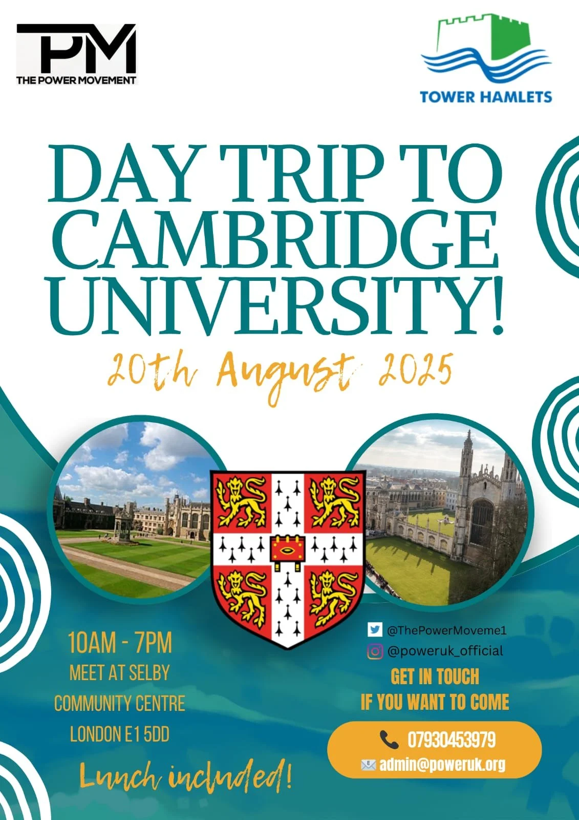 Day trip to Cambridge University
