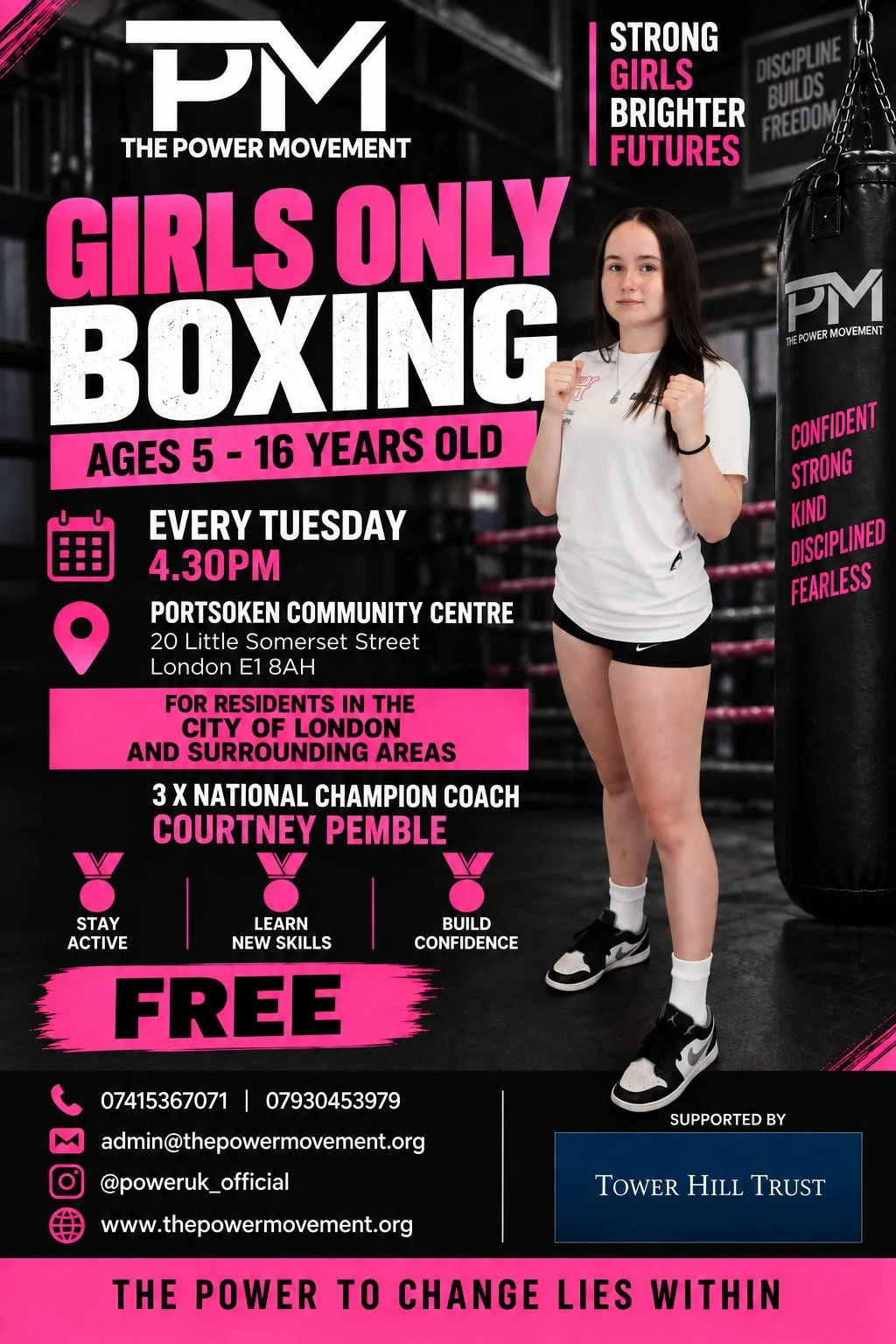 Free Girls-Only Boxing Sessions at Portsoken Community Centre