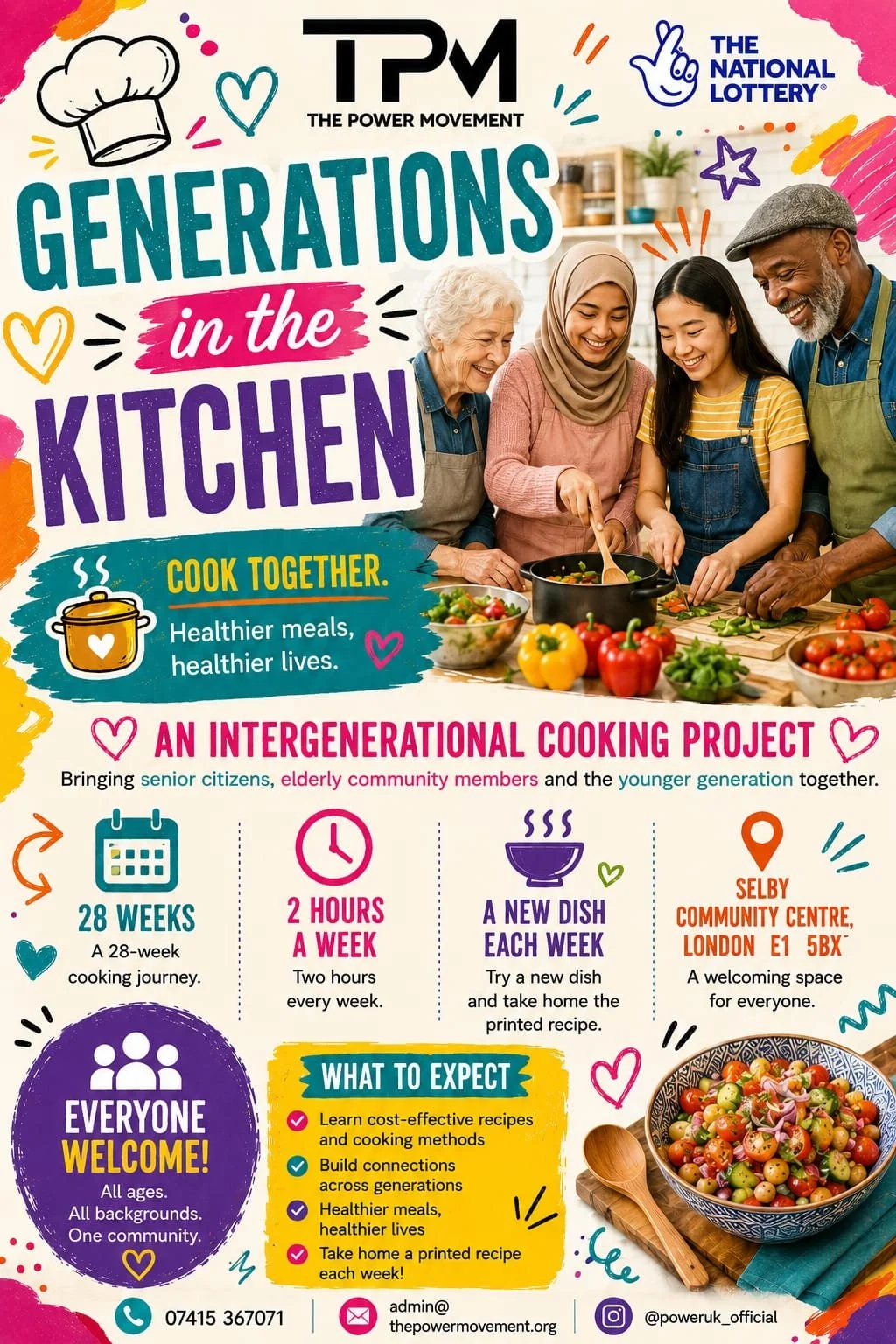 The Power Movement is excited to introduce Generations in the Kitchen,