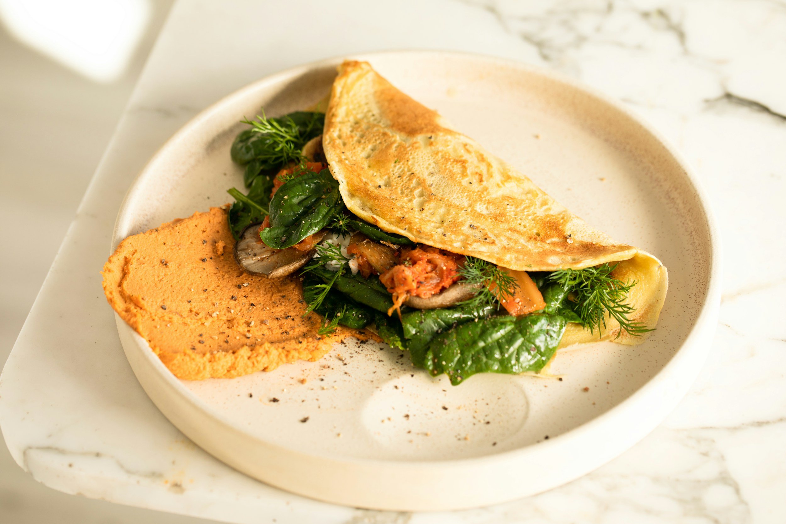 Simple Feta Omelette