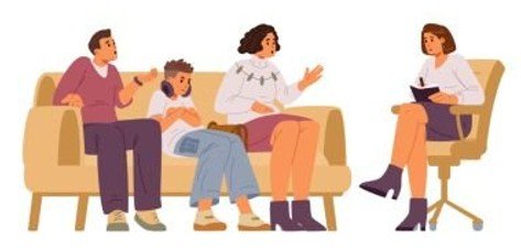 Icona per terapia psicologica sostegno per adolescenti